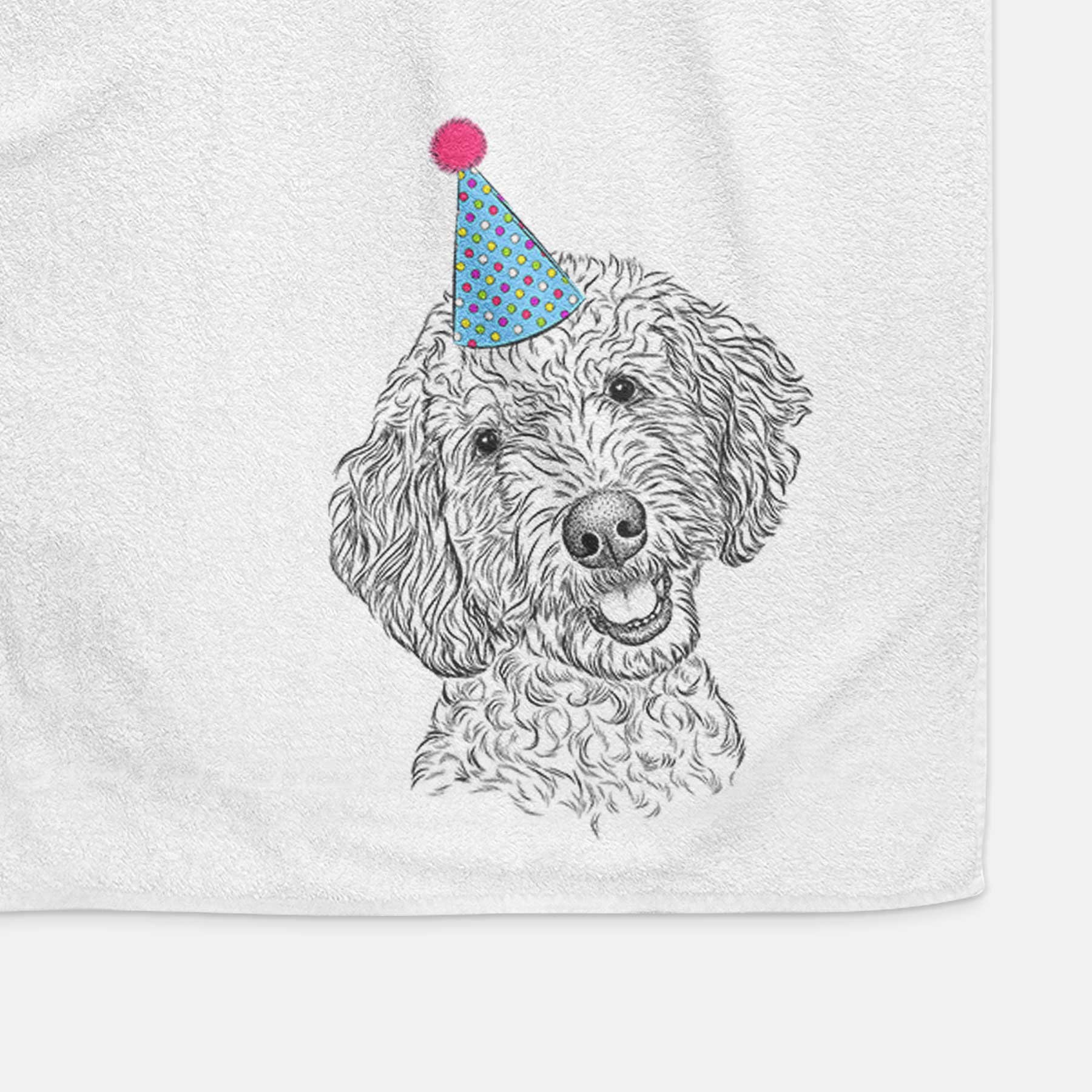 Gizmo the Goldendoodle Decorative Hand Towel