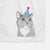 Gizmo the Grey Cat Decorative Hand Towel