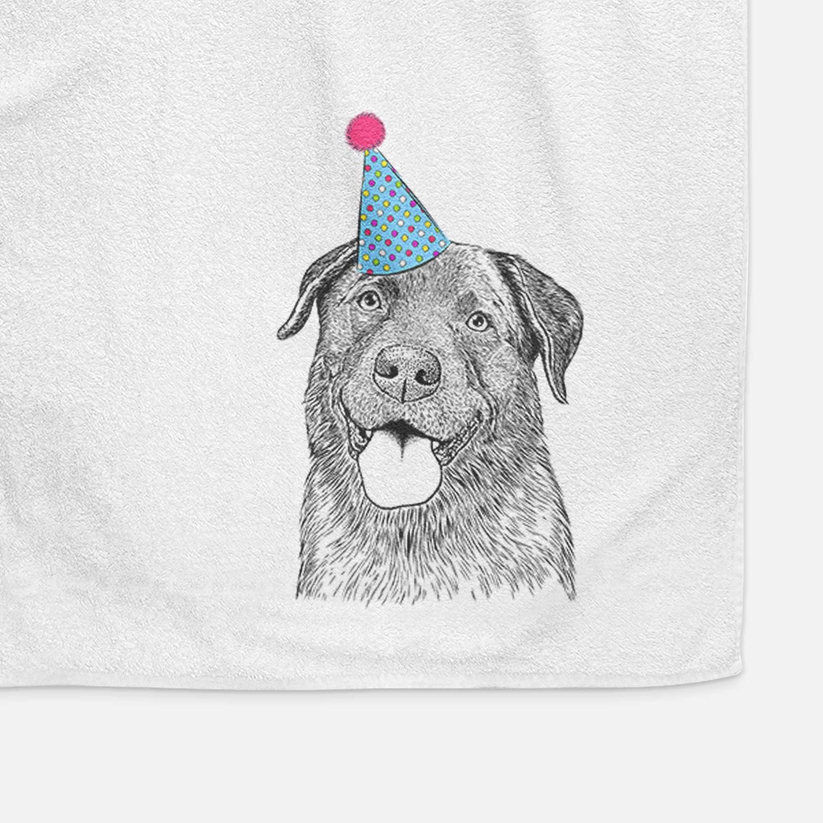 Gonzo the Chocolate Lab Decorative Hand Towel