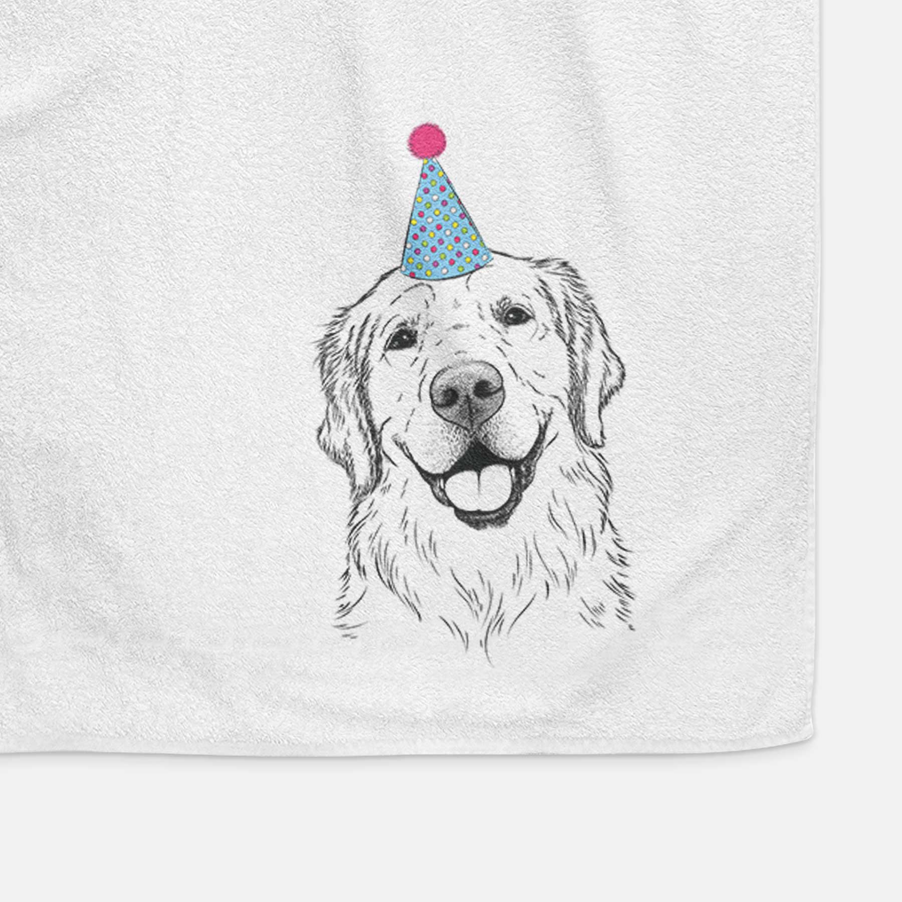 Griffin the Golden Retriever Decorative Hand Towel