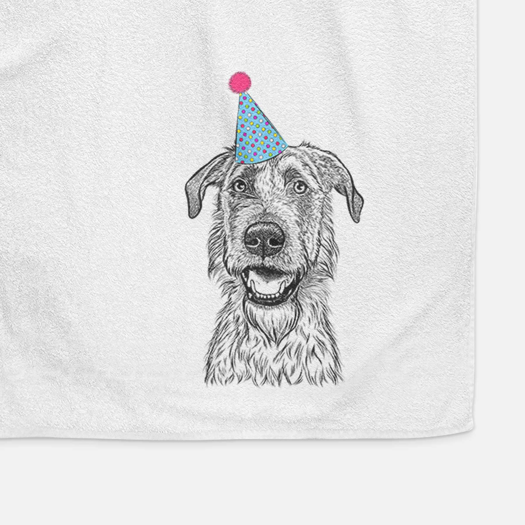 Griffin the Irish Wolfhound Decorative Hand Towel