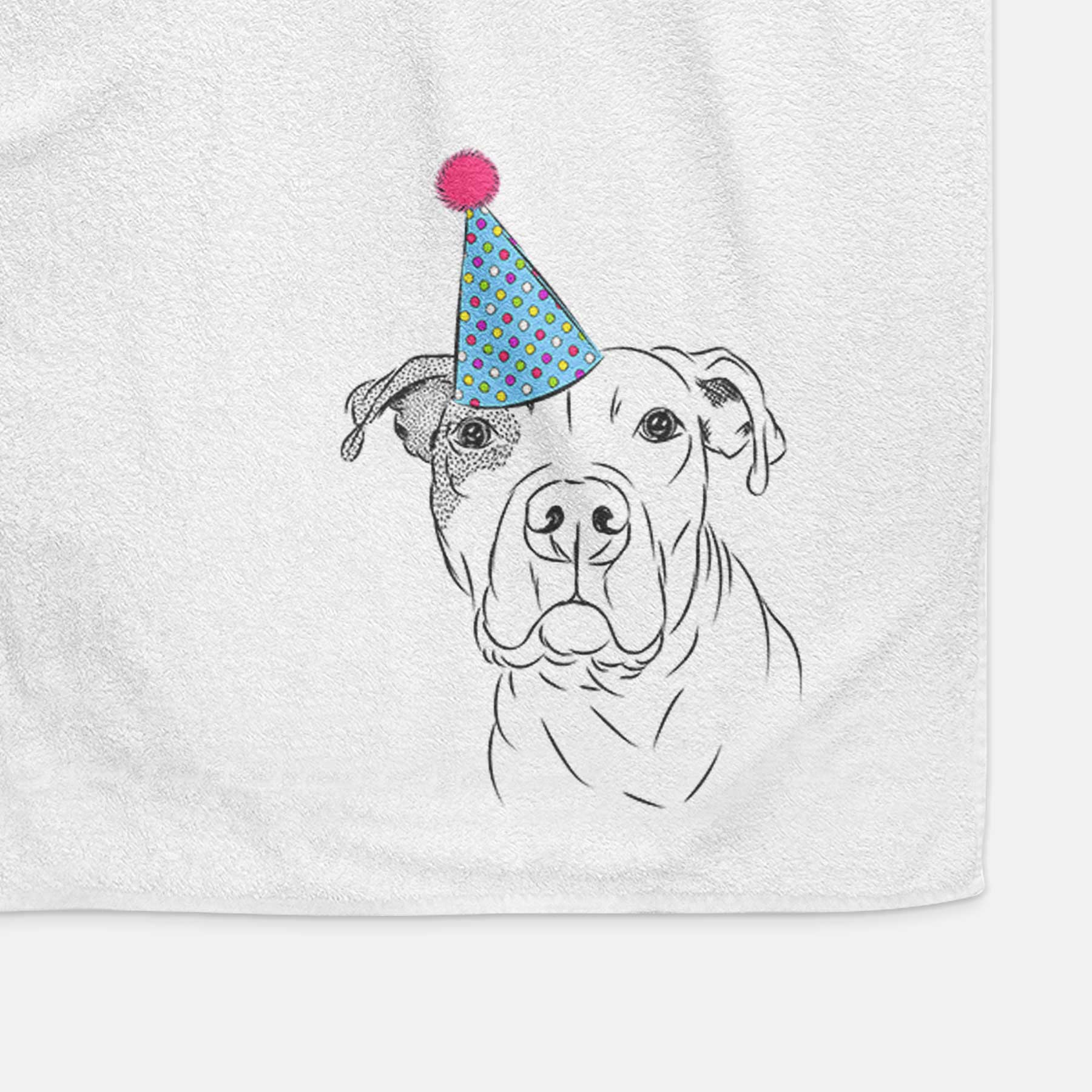 Gummy the Pitbull Decorative Hand Towel