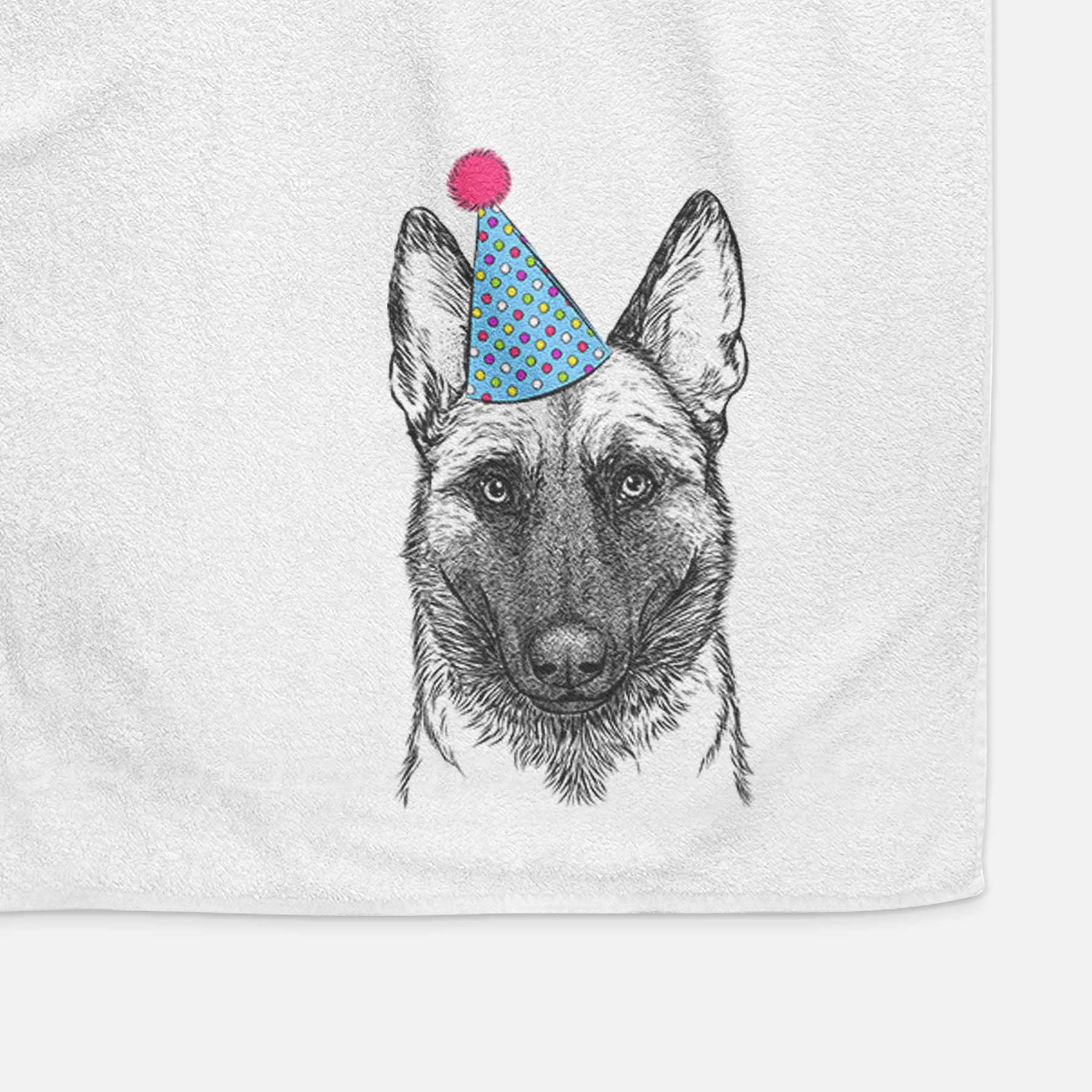 Gunther the Belgian Malinois Decorative Hand Towel