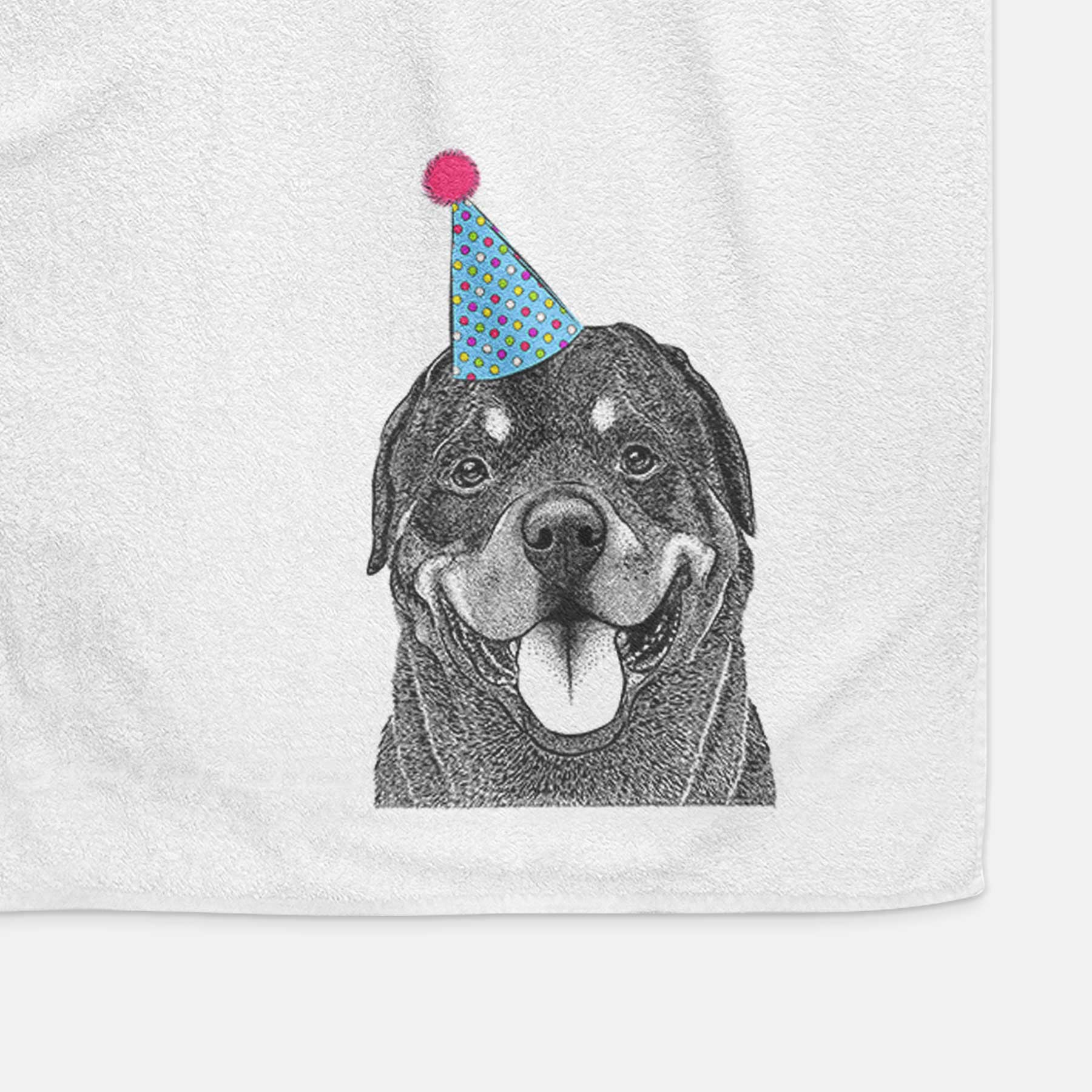 Hagan the Rottweiler Decorative Hand Towel