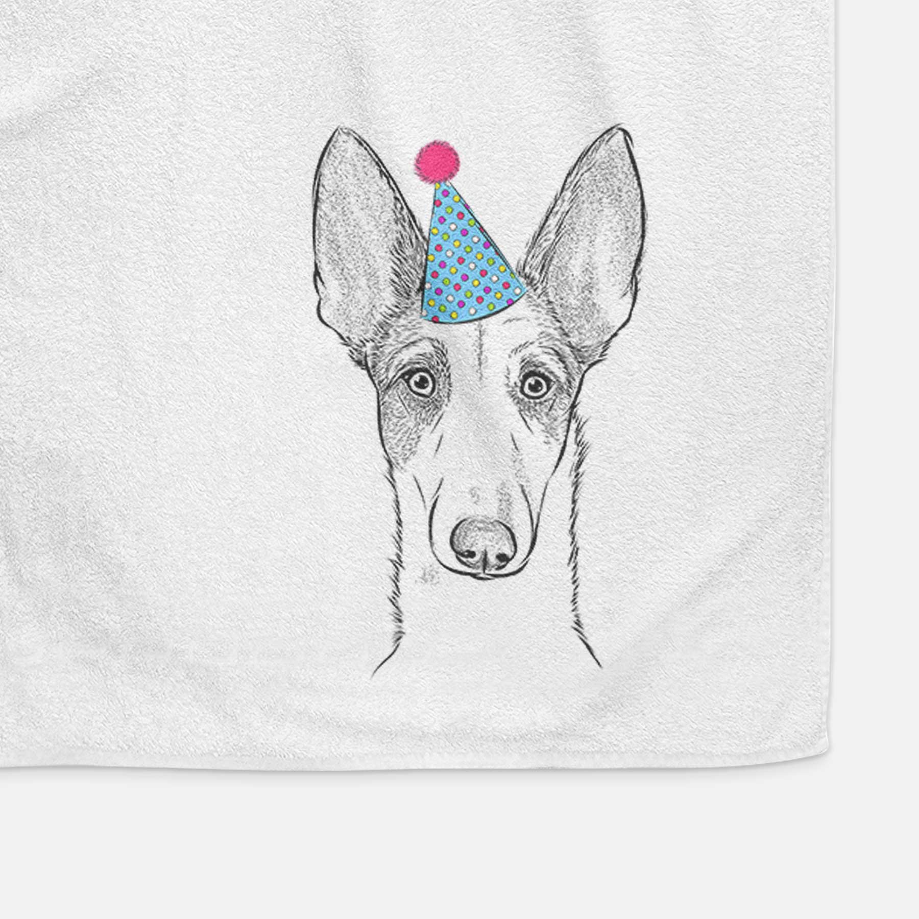 Halo the Ibizan Sight Hound Decorative Hand Towel