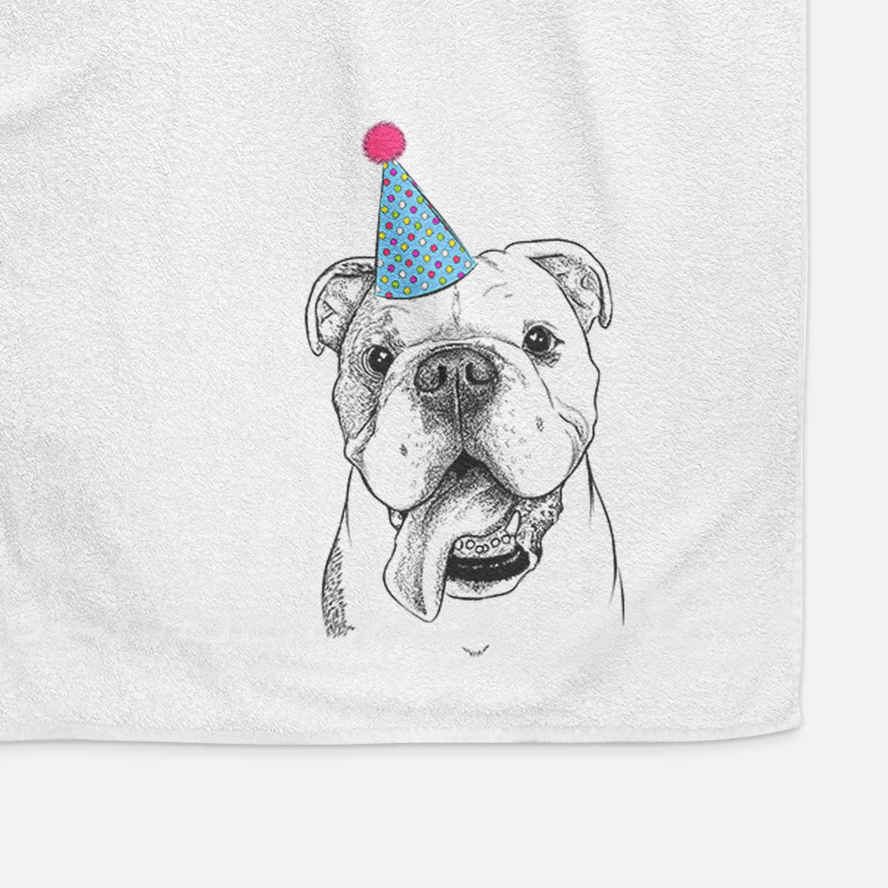 Hank the English Bulldog Decorative Hand Towel