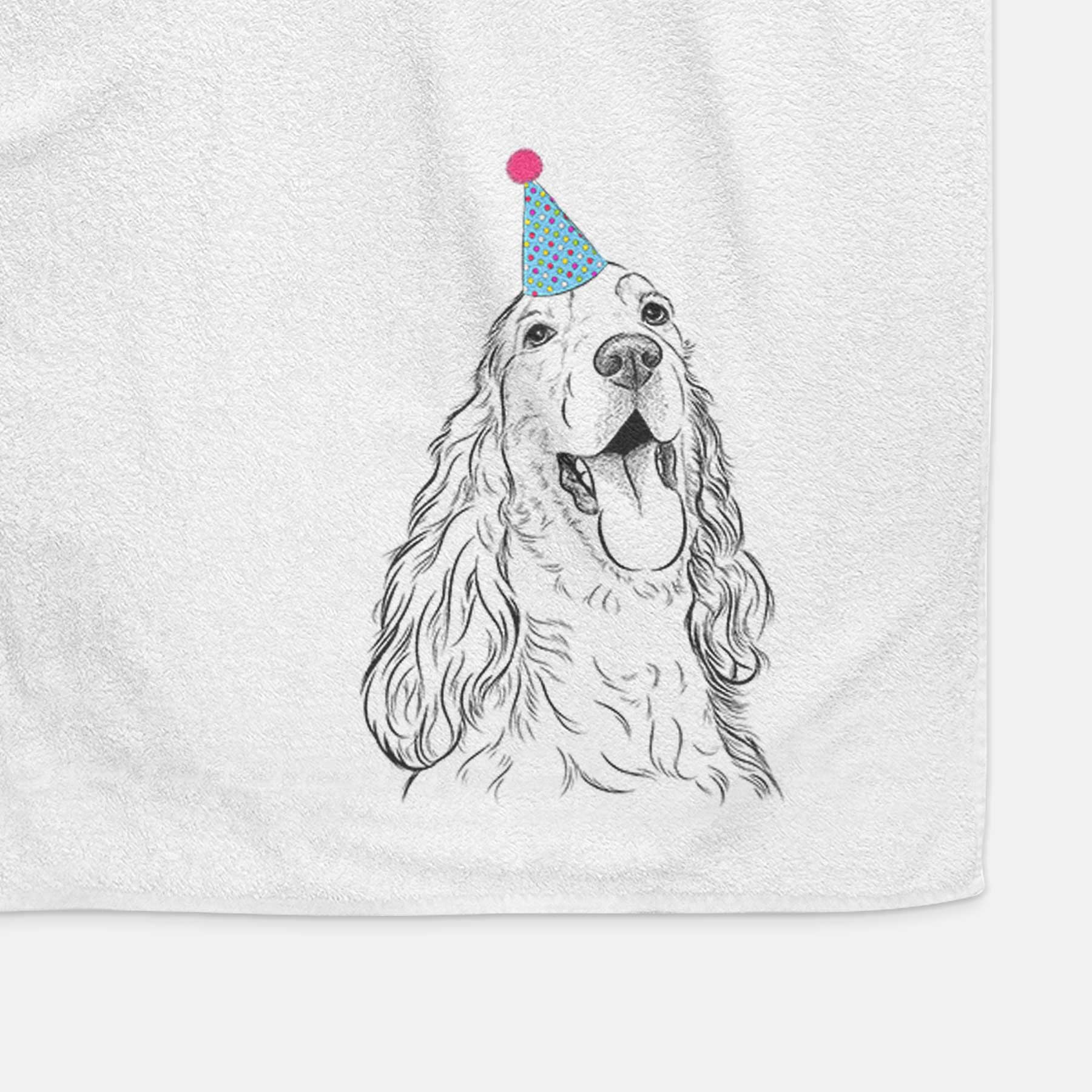 Happy Henry the English Cocker Spaniel Decorative Hand Towel