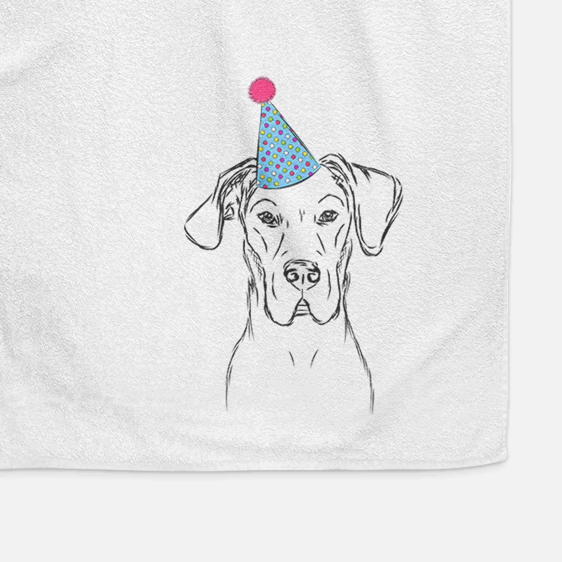 Harvey the Great Dane Decorative Hand Towel