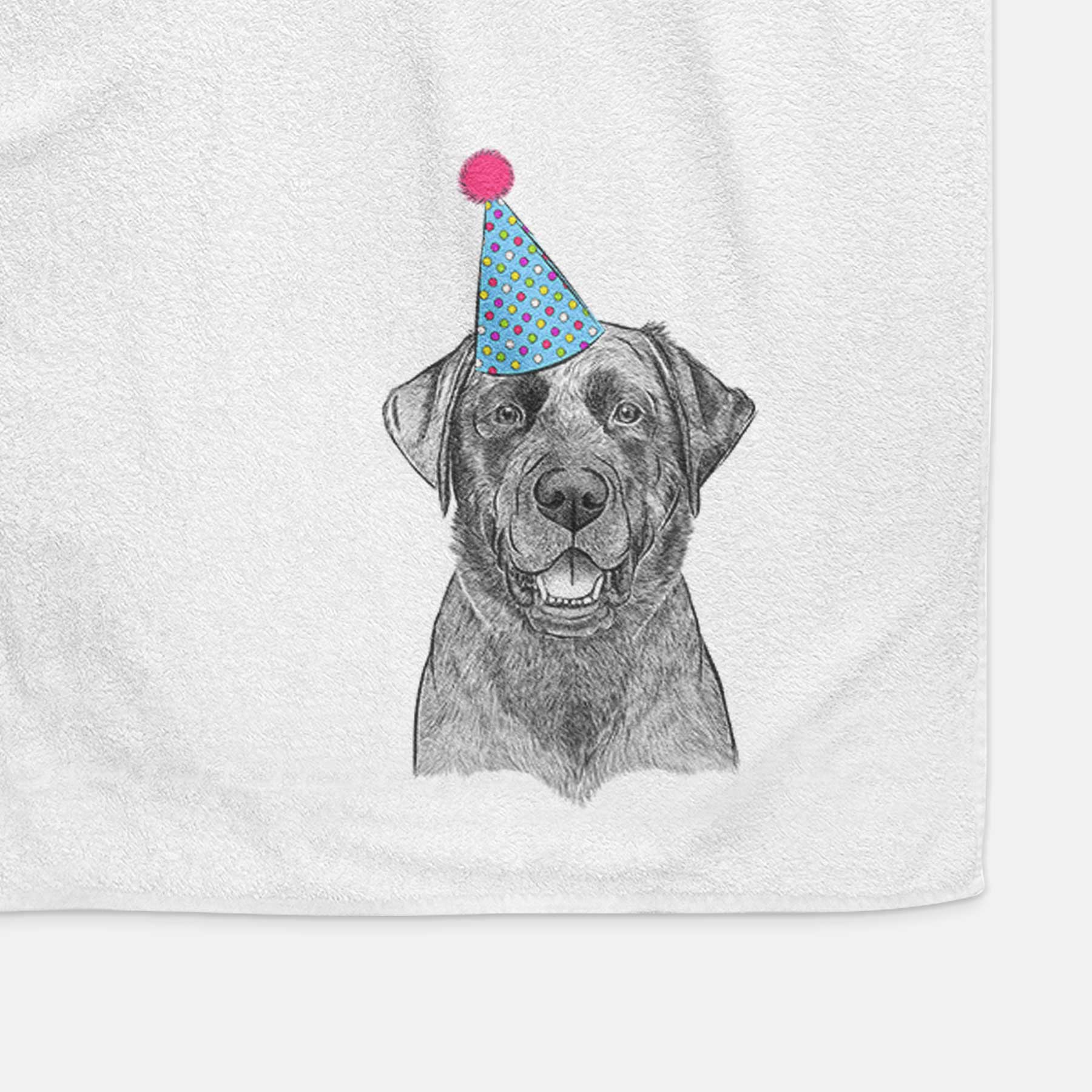 Heath the Black Lab Decorative Hand Towel