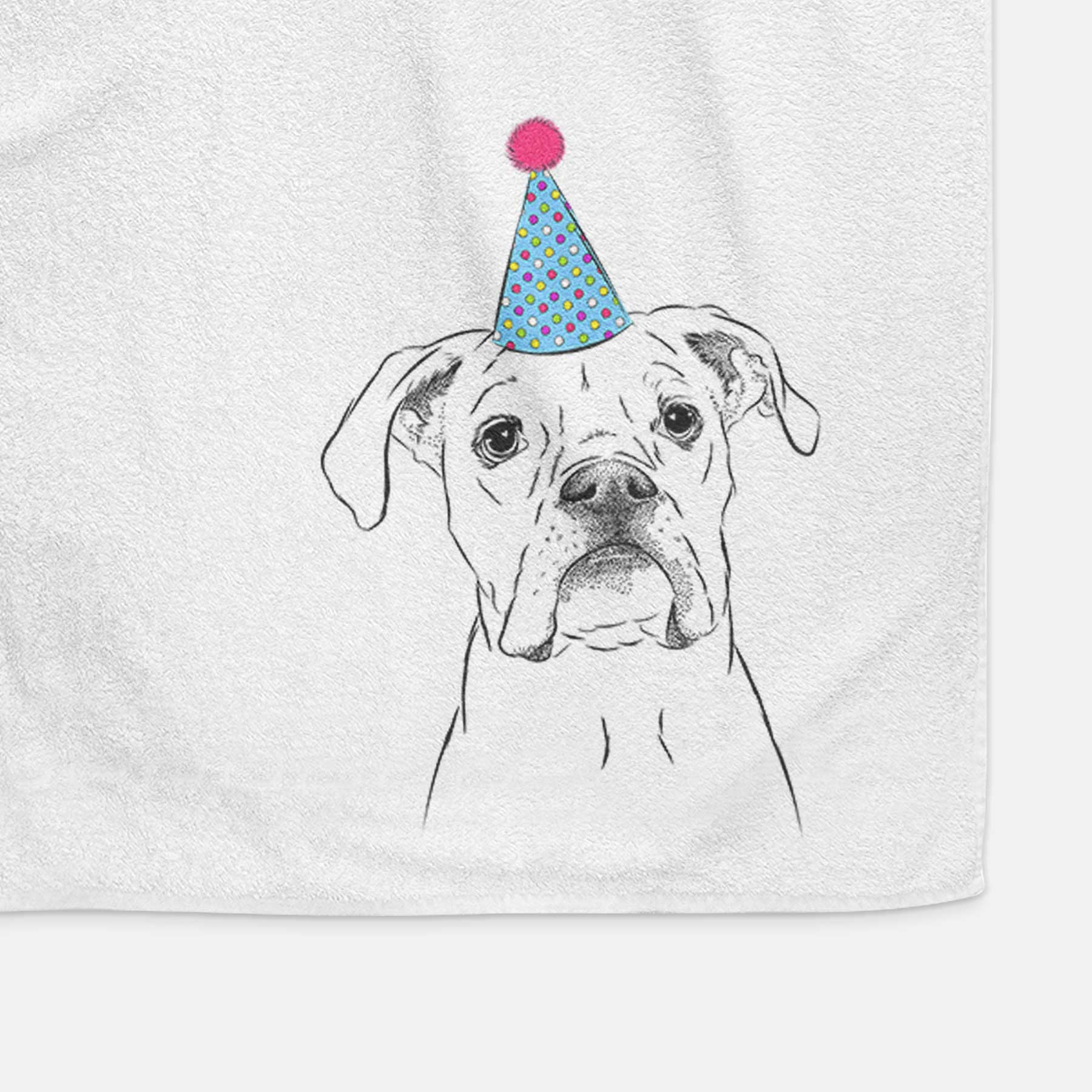 Henley the Boxer Decorative Hand Towel