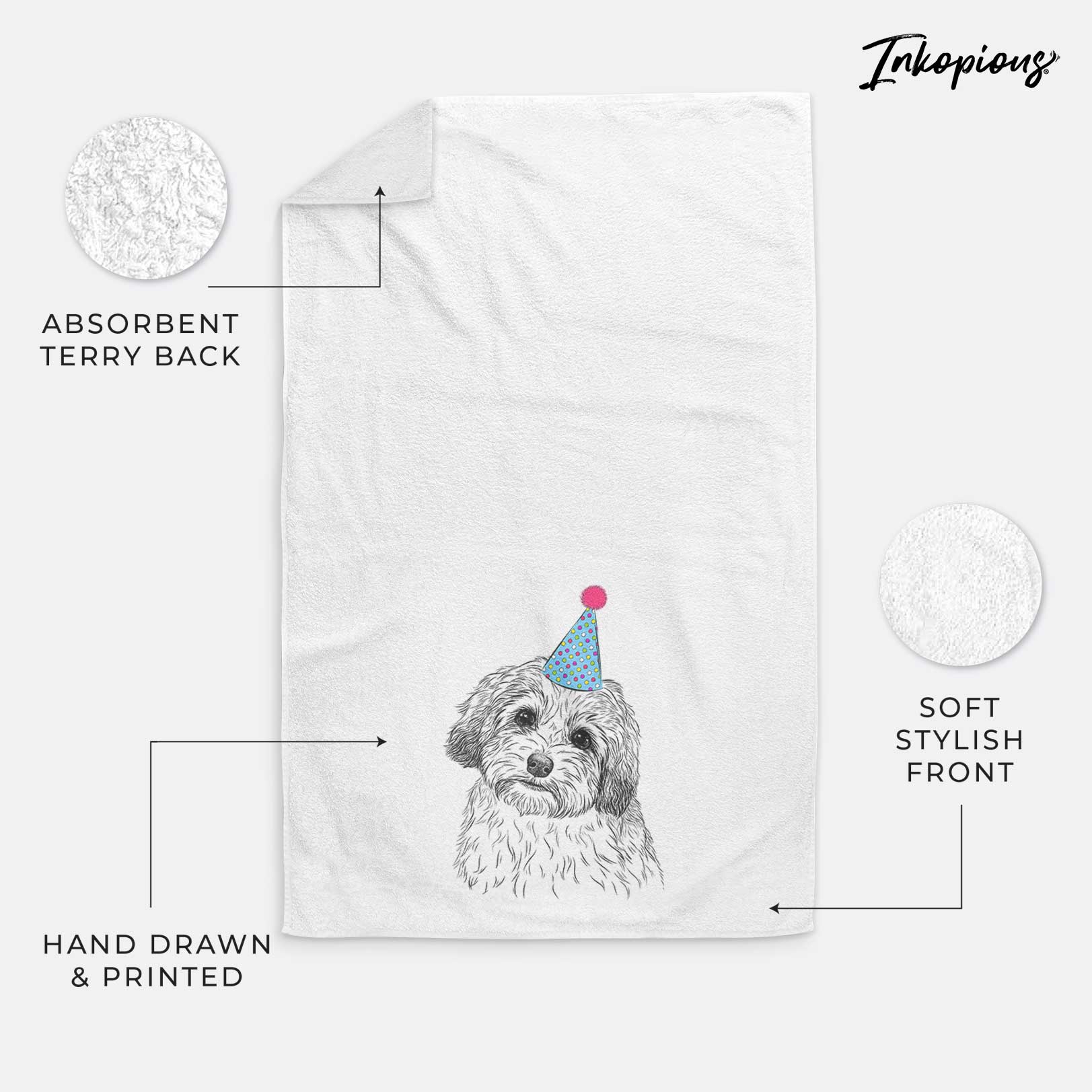 Henry the Havanese Decorative Hand Towel