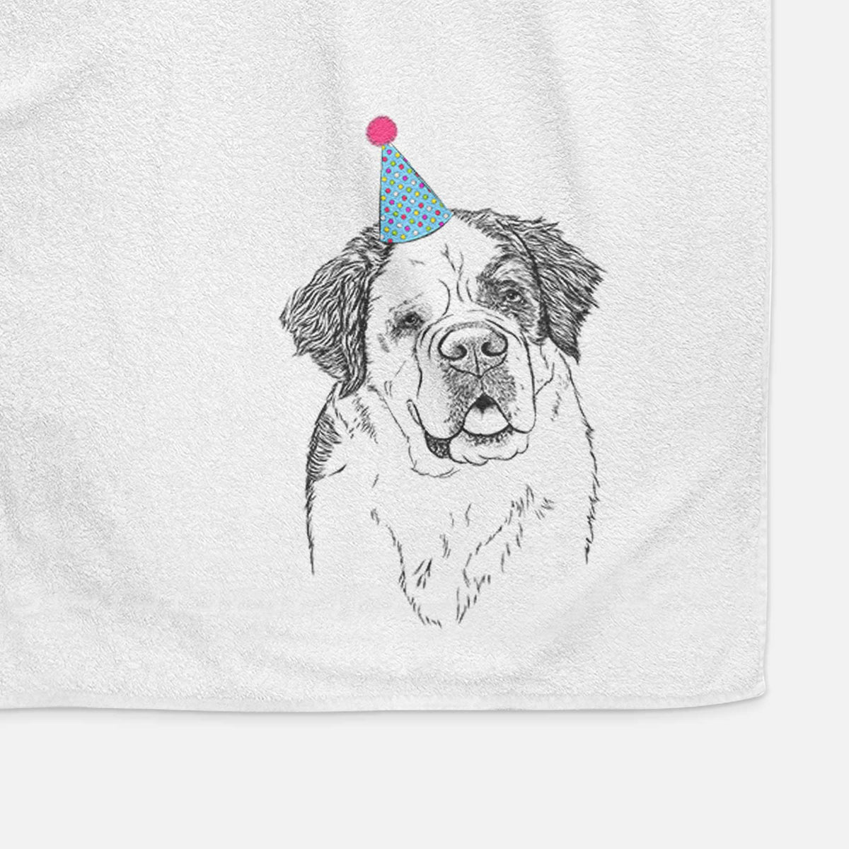 Hook the Saint Bernard Decorative Hand Towel