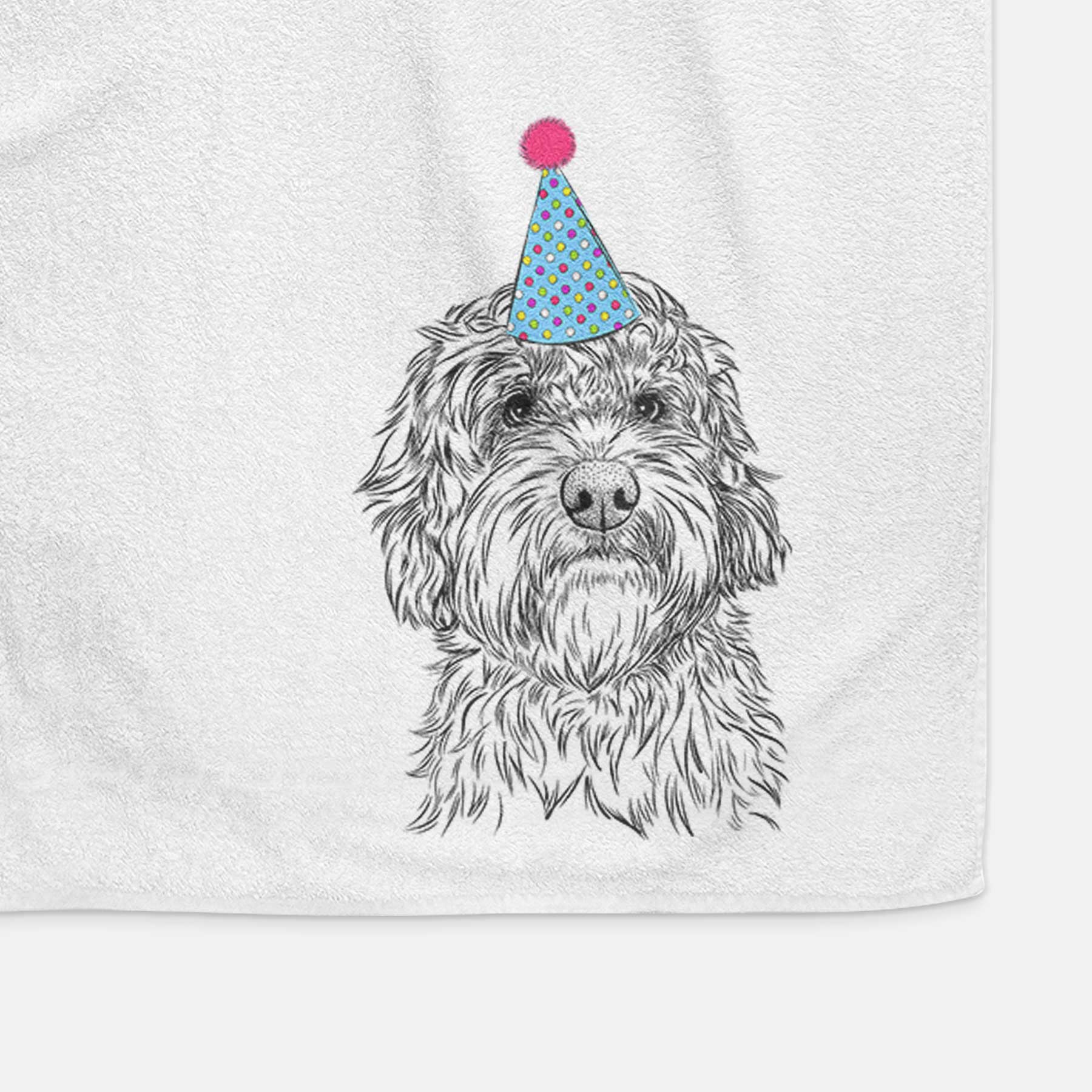 Huckleberry the Australian Labradoodle Decorative Hand Towel