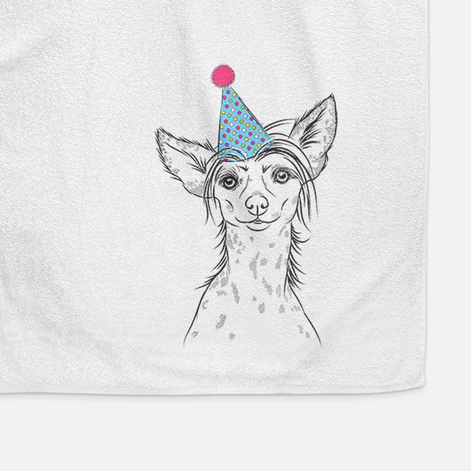 Hudson the Chinese Crested Decorative Hand Towel