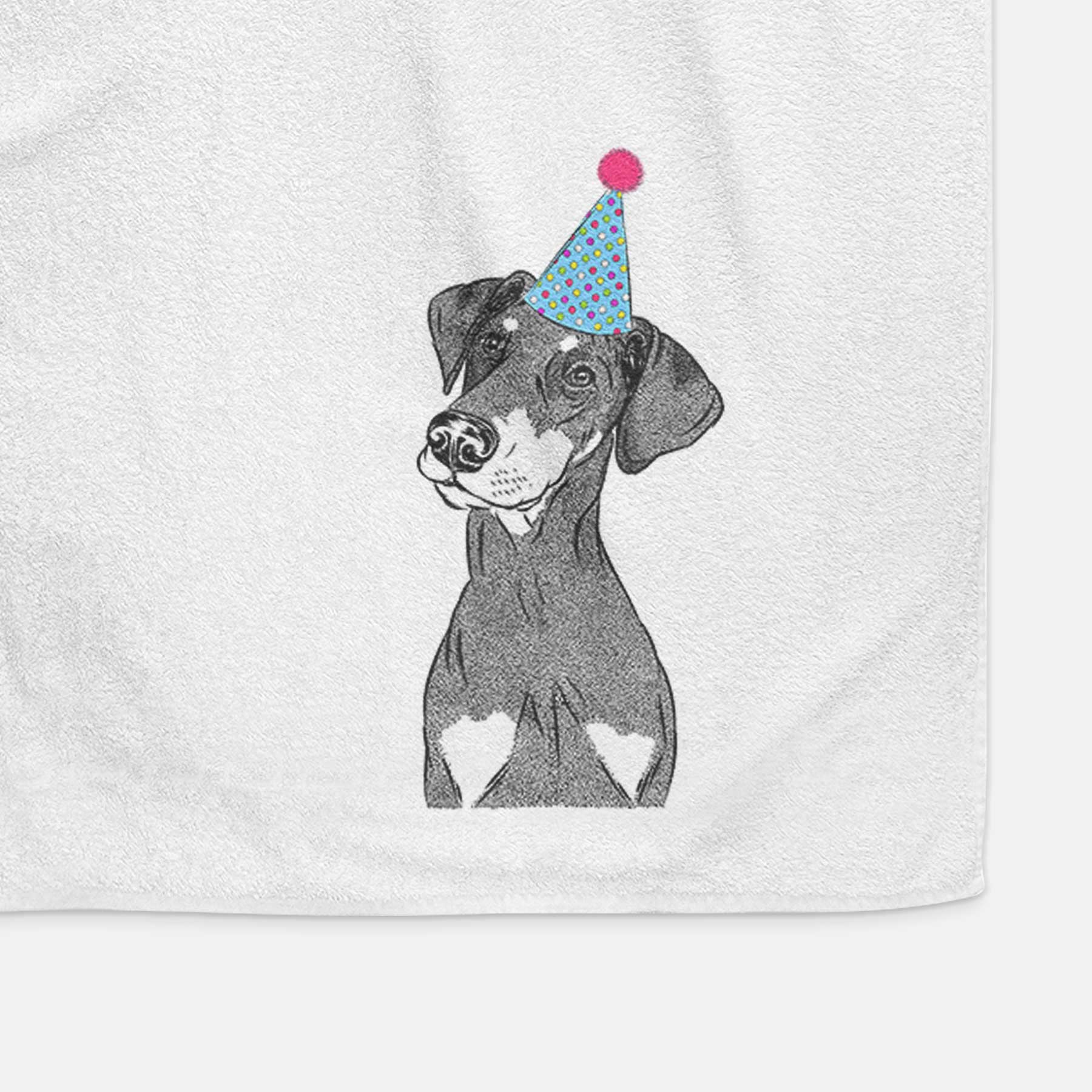 Iroh the Doberman Pinscher Decorative Hand Towel