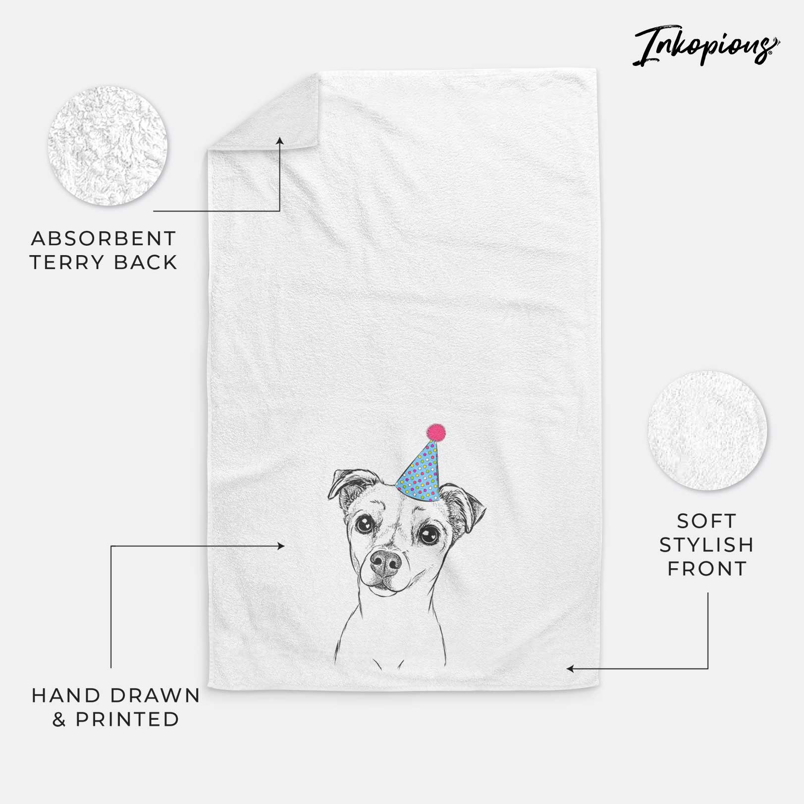 Izzy the Chiweenie Decorative Hand Towel