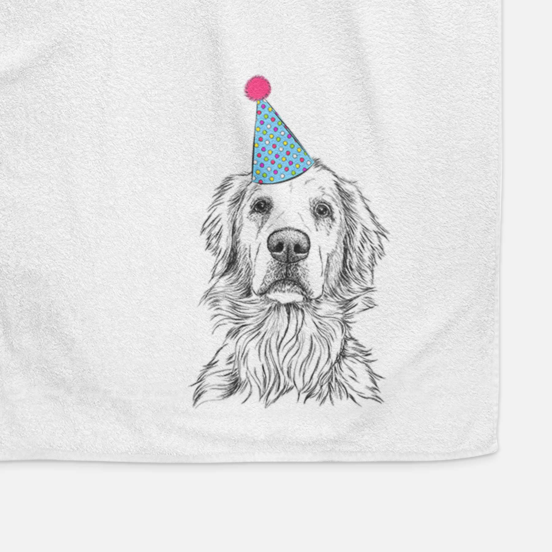 Jake aroni the Golden Retriever Decorative Hand Towel