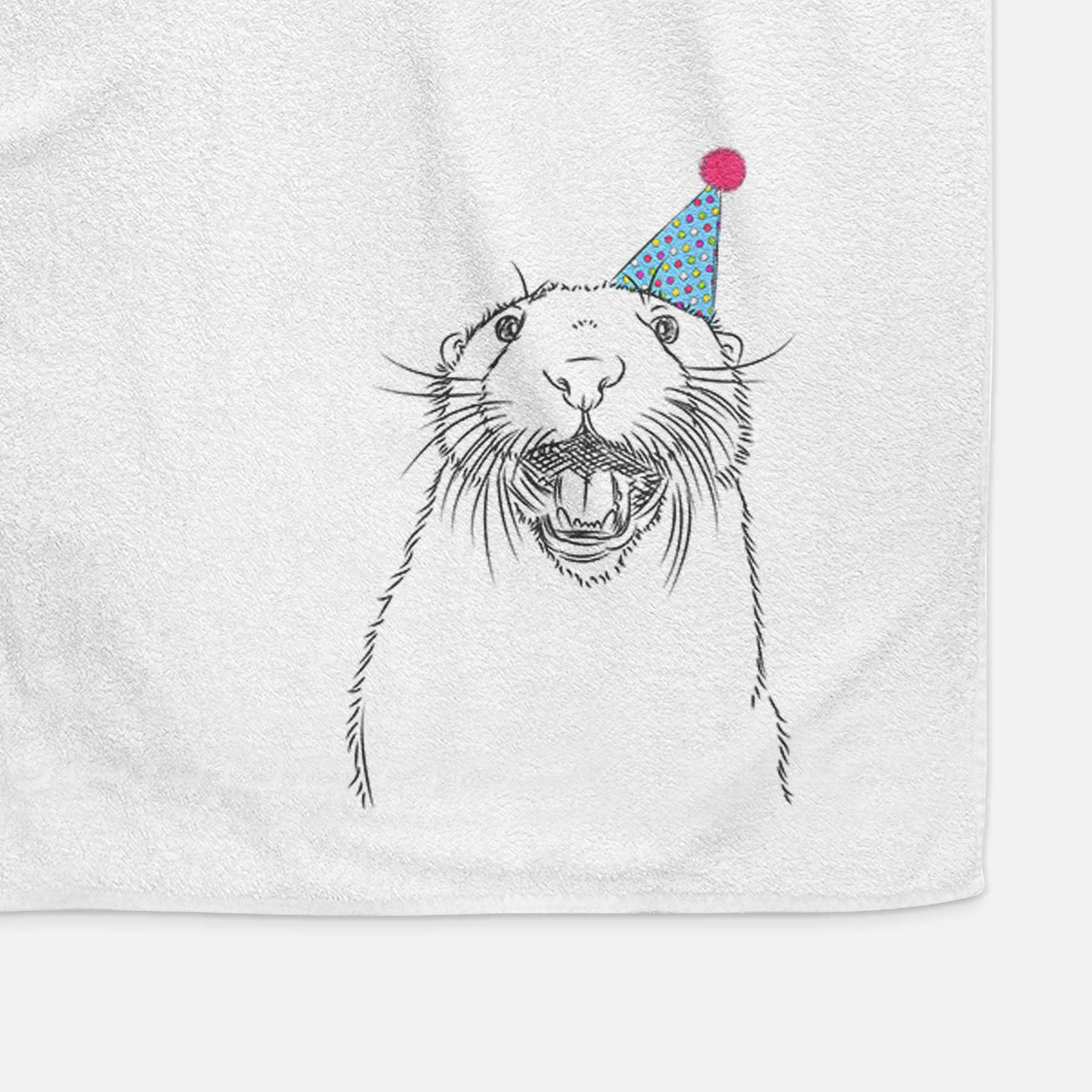 Jasper the River Otter Decorative Hand Towel