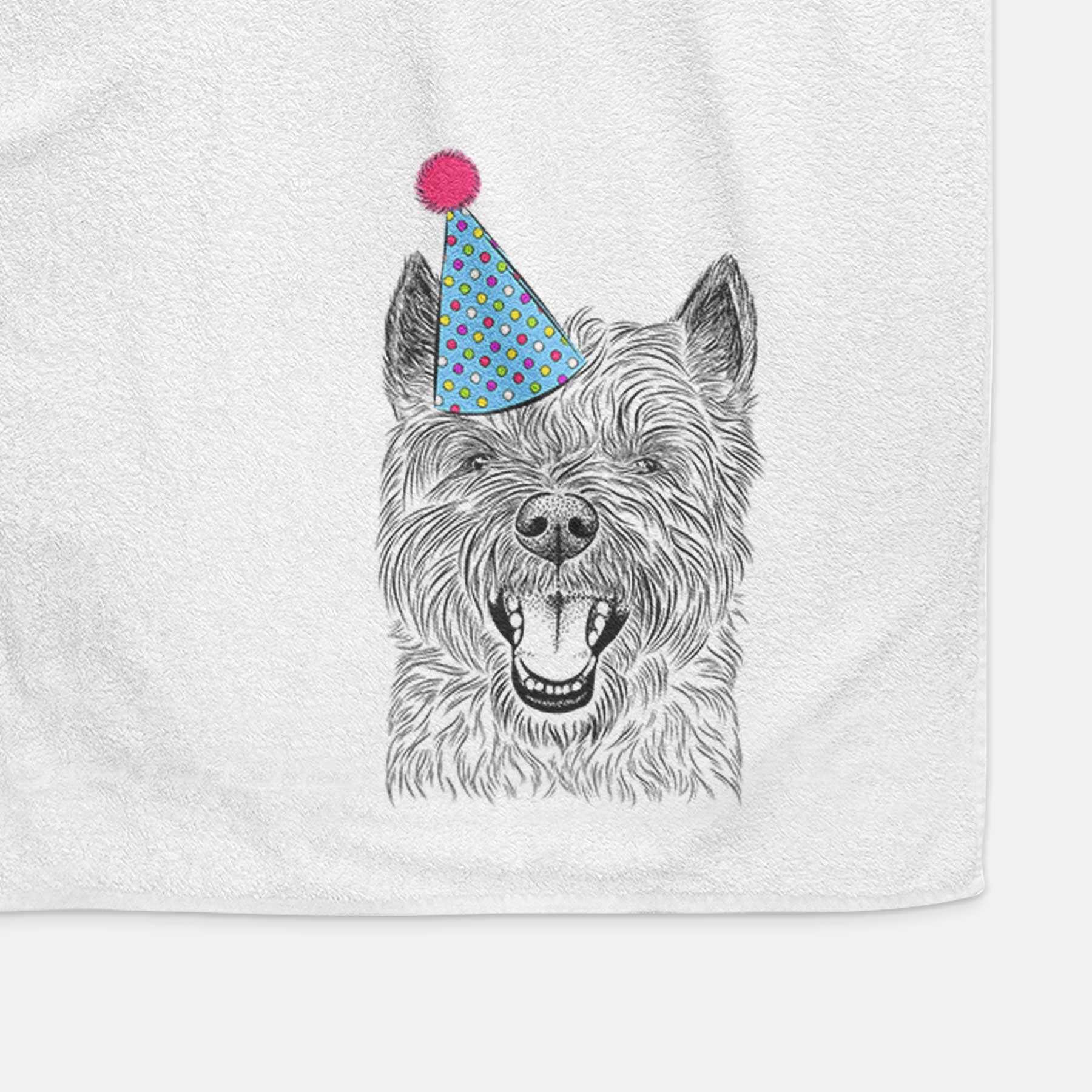 Jeff the Cairn Terrier Decorative Hand Towel