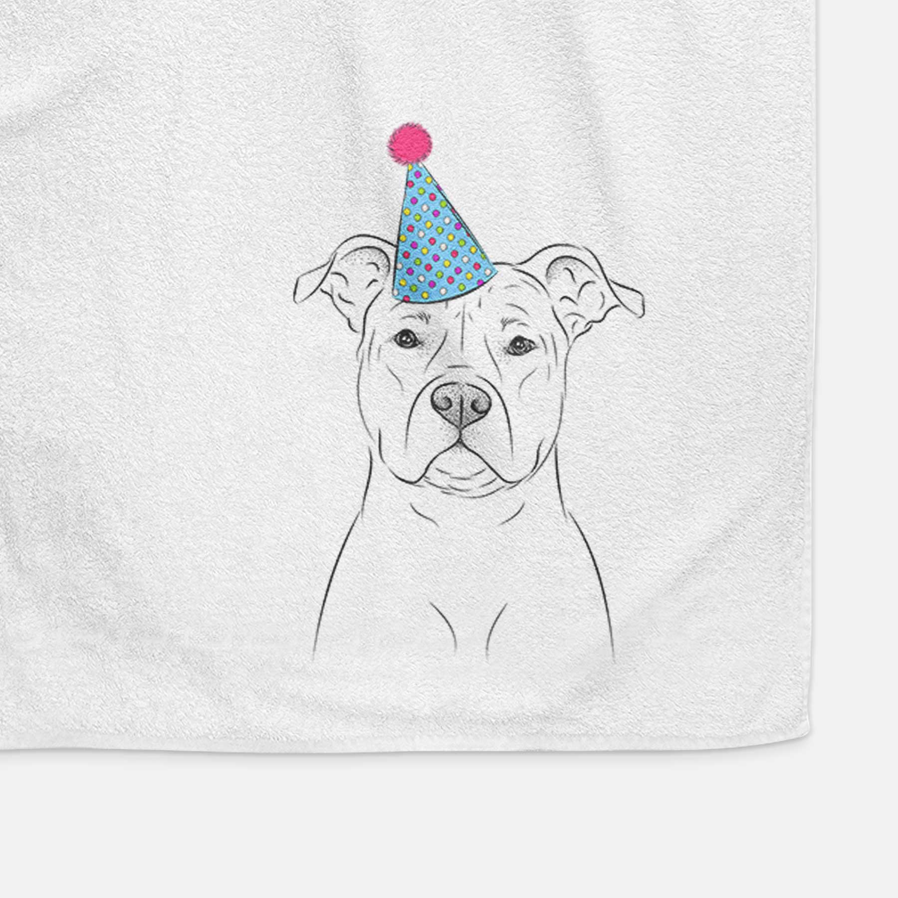 Jethro the American Staffordshire Terrier Decorative Hand Towel