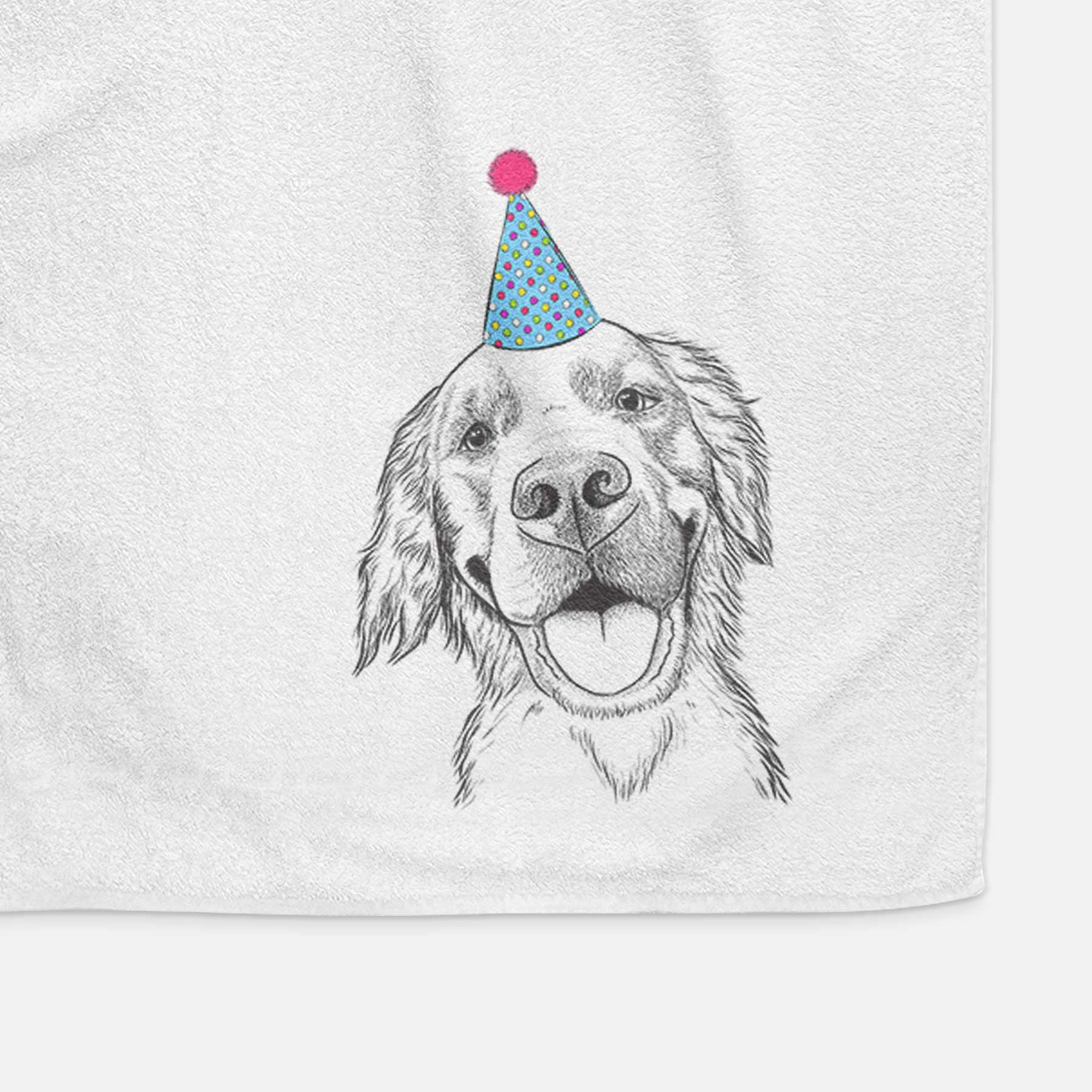 Jordy the Golden Retriever Decorative Hand Towel