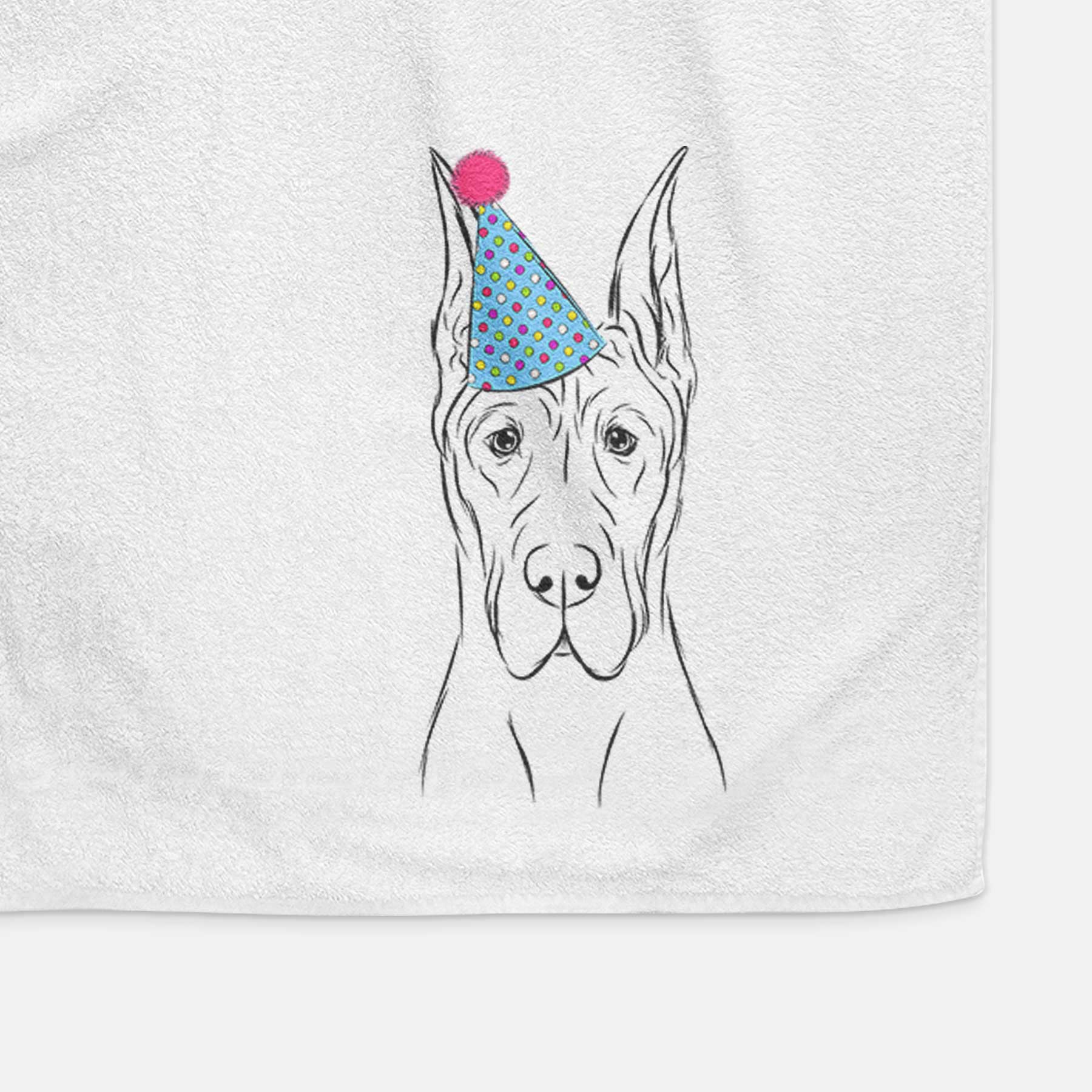 Jude the Great Dane Decorative Hand Towel