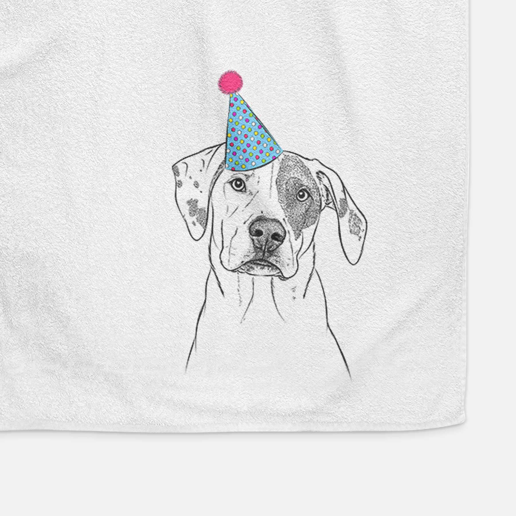 Julio the Dogo Argentino Mix Decorative Hand Towel