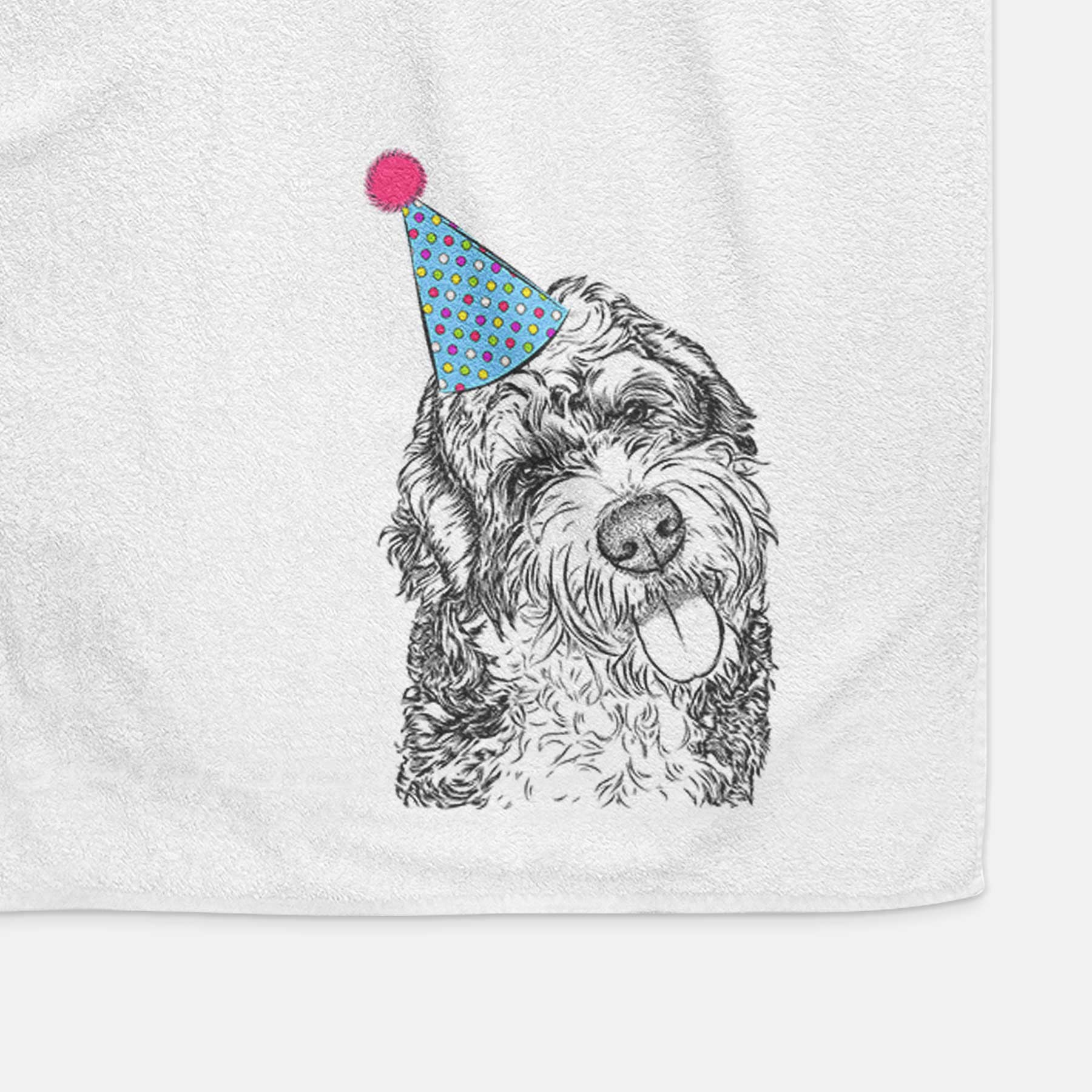 Kaci the Bernedoodle Decorative Hand Towel