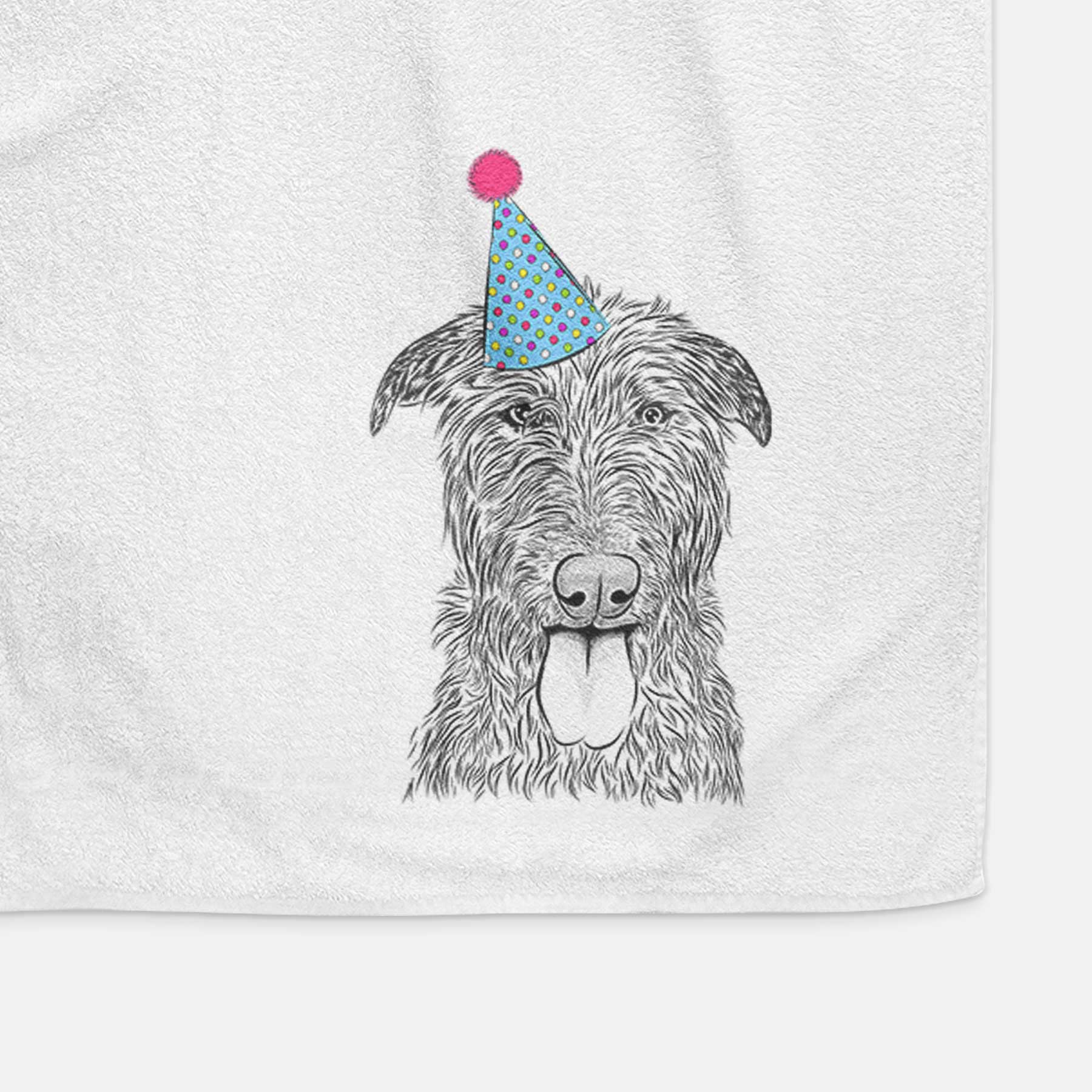 Keeva the Irish Wolfhound Decorative Hand Towel