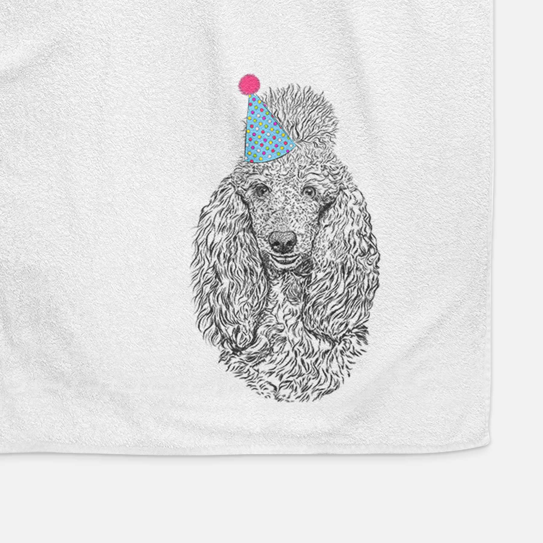 Kenna the Standard Poodle Decorative Hand Towel