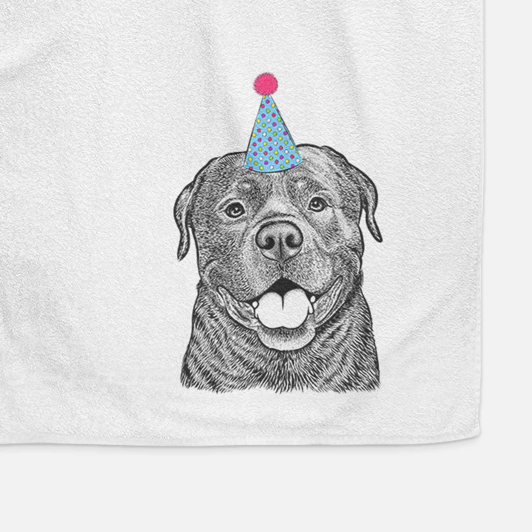 Kojak the Rottweiler Decorative Hand Towel