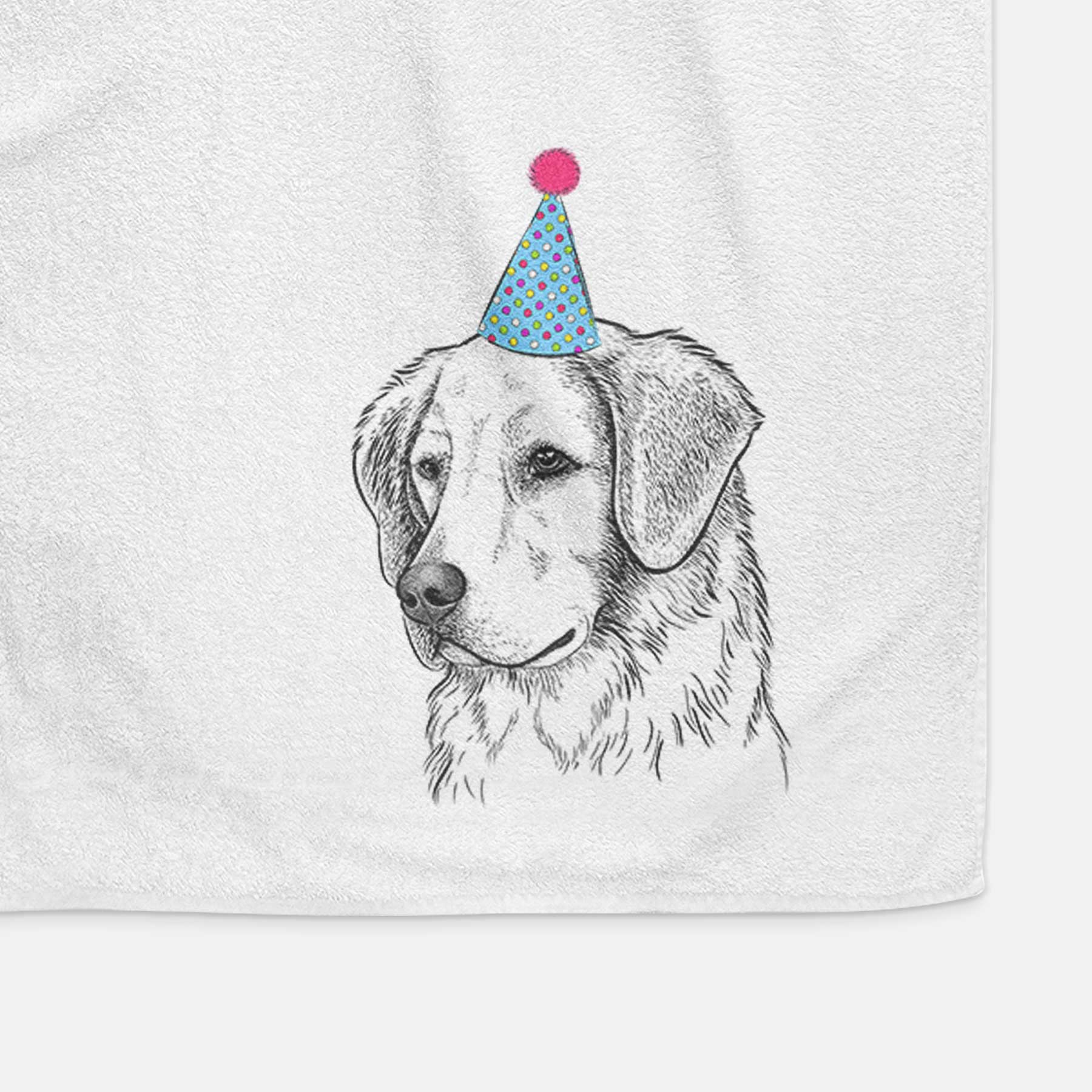 Kula the Golden Retriever Decorative Hand Towel