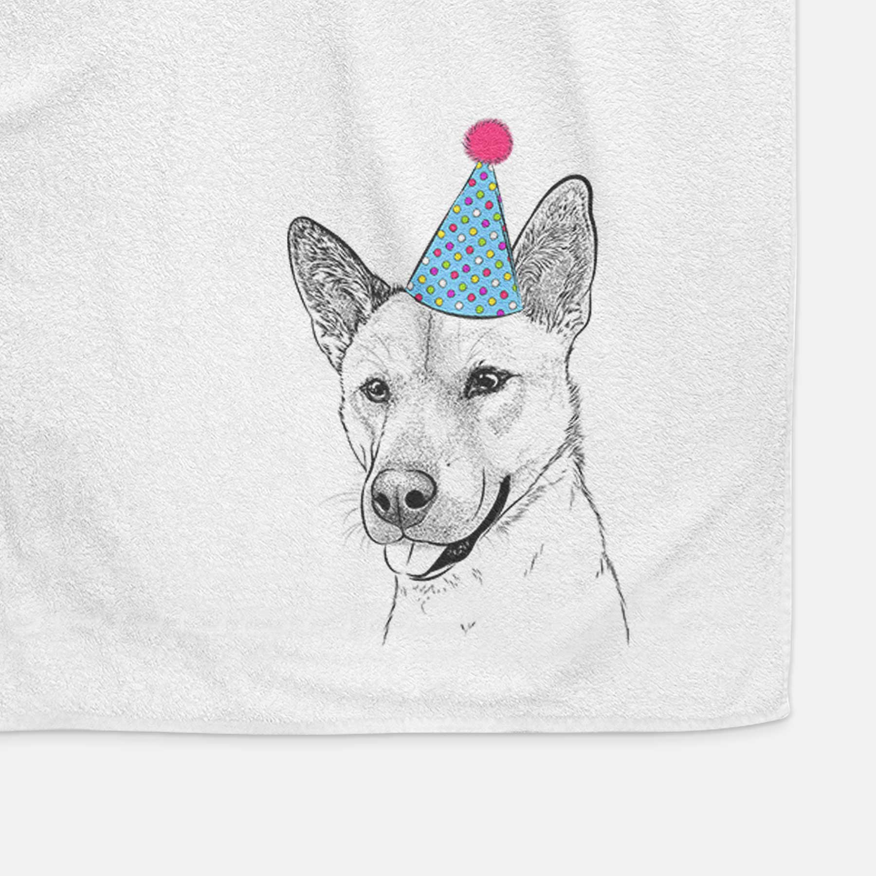 Kulfi the Jindo Shiba Inu Mix Decorative Hand Towel