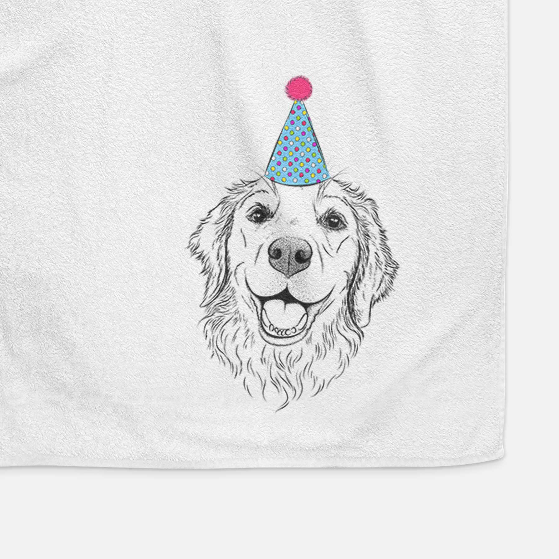 Legend the Golden Retriever Decorative Hand Towel