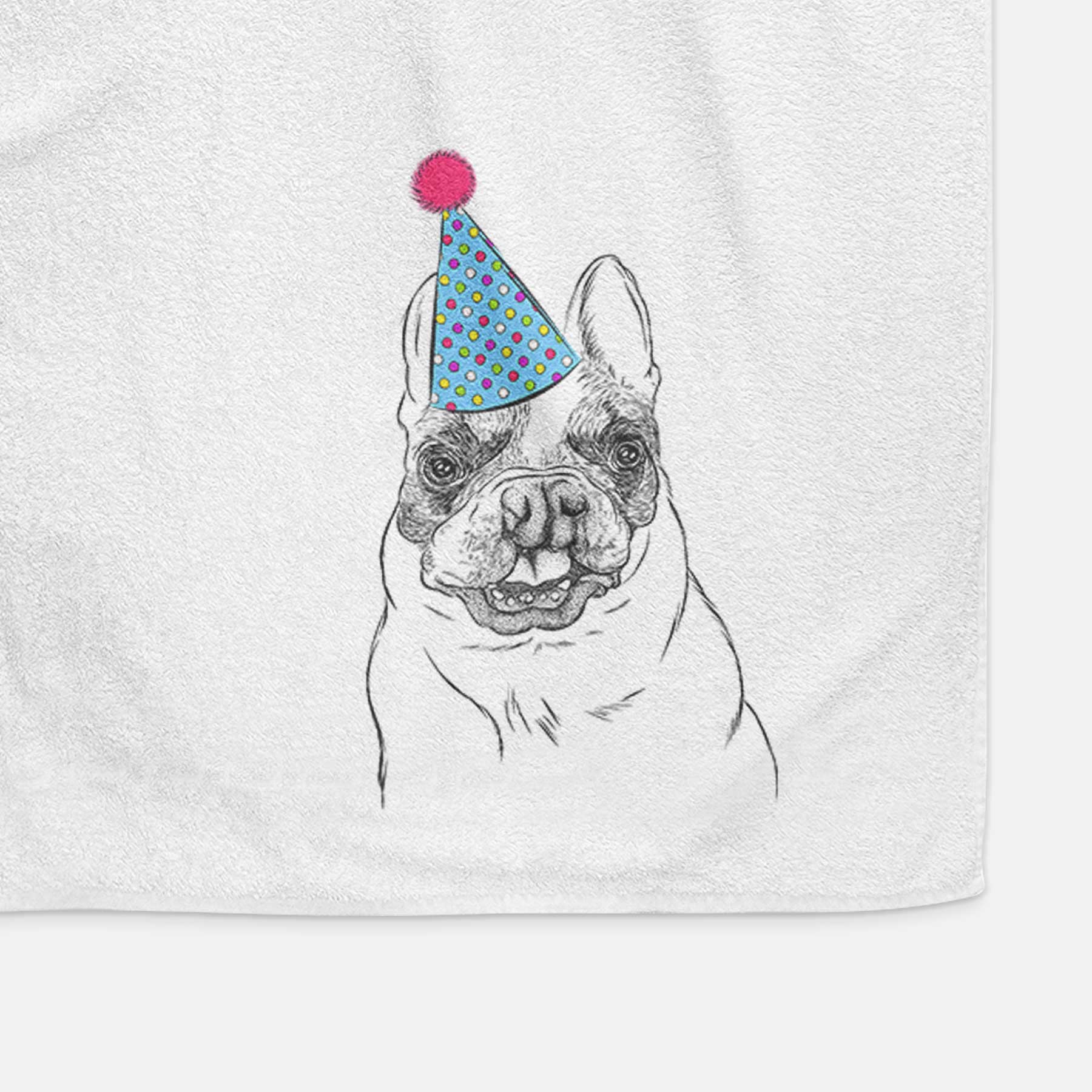 Lentil the French Bulldog Decorative Hand Towel