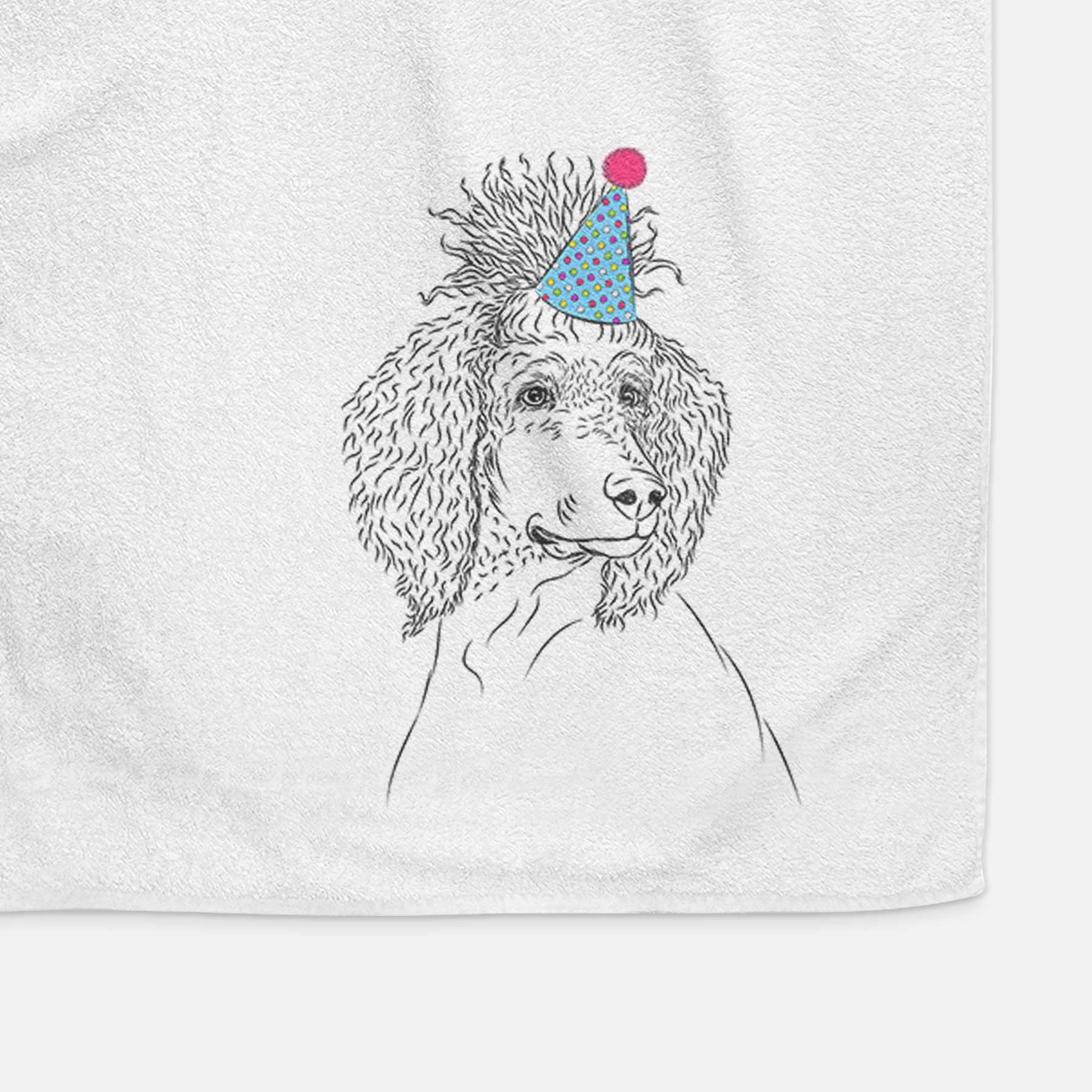 Leo the Poodle Decorative Hand Towel