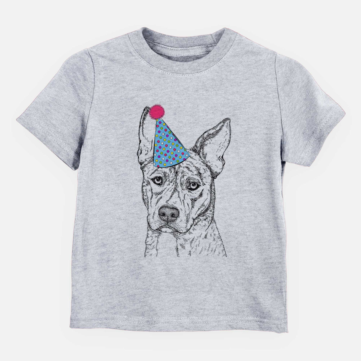 Birthday Leo the Ibizan Hound Bull Mastiff Mix - Kids/Youth/Toddler Shirt