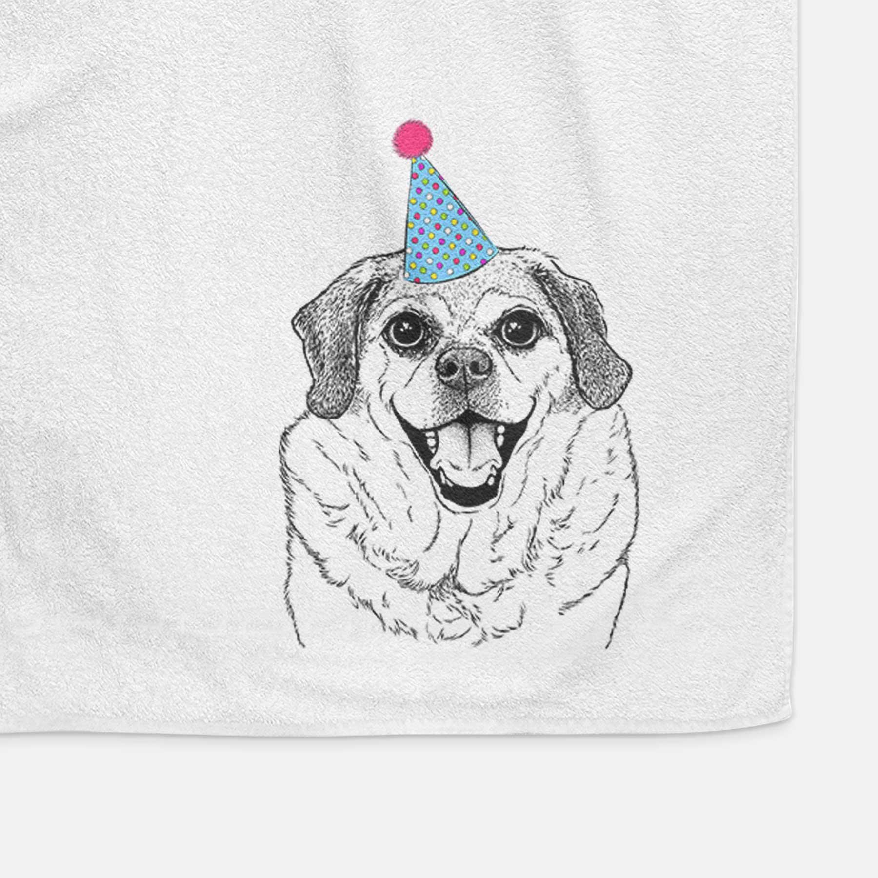 Little Man the Puggle Decorative Hand Towel