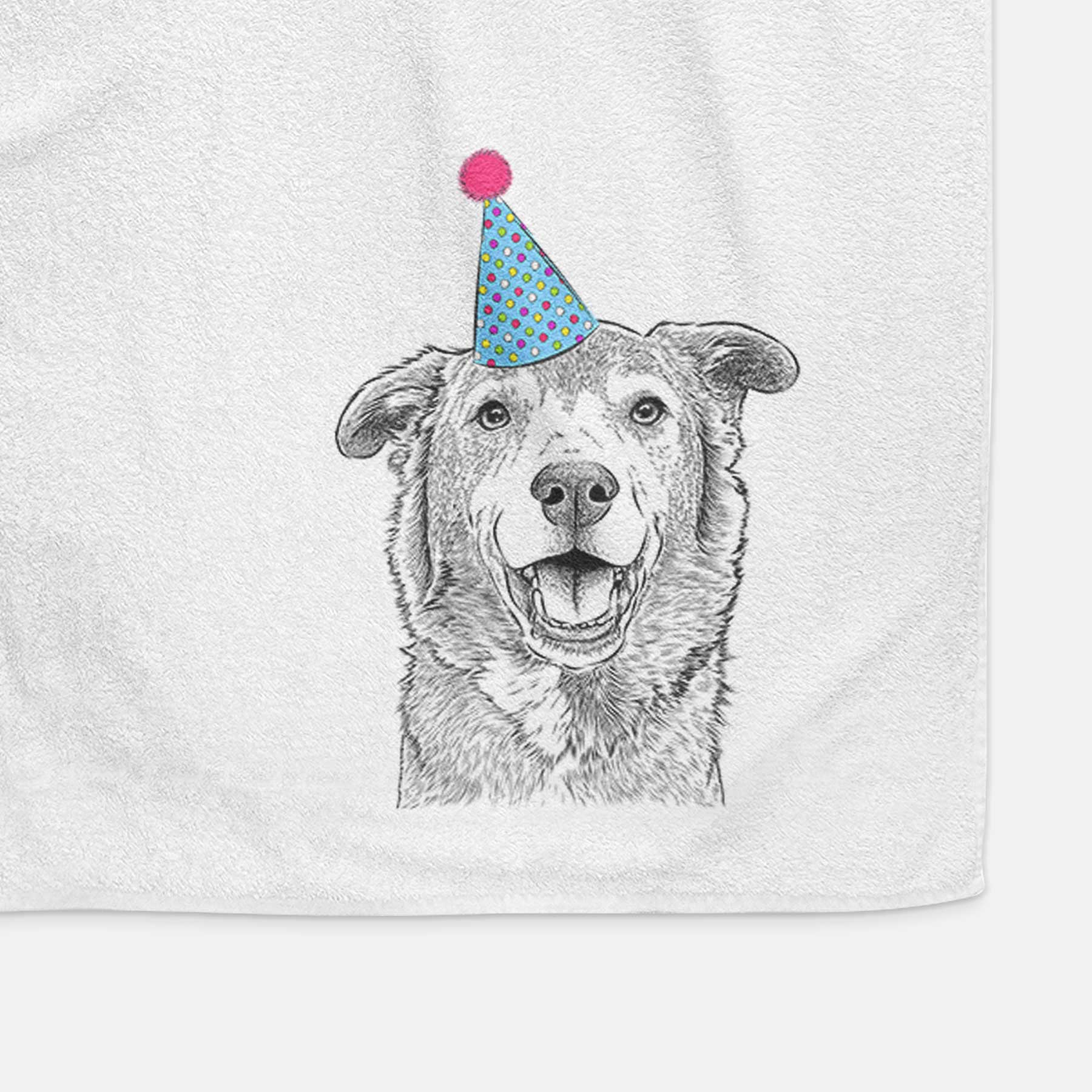 Logan the Rescue Mutt Decorative Hand Towel