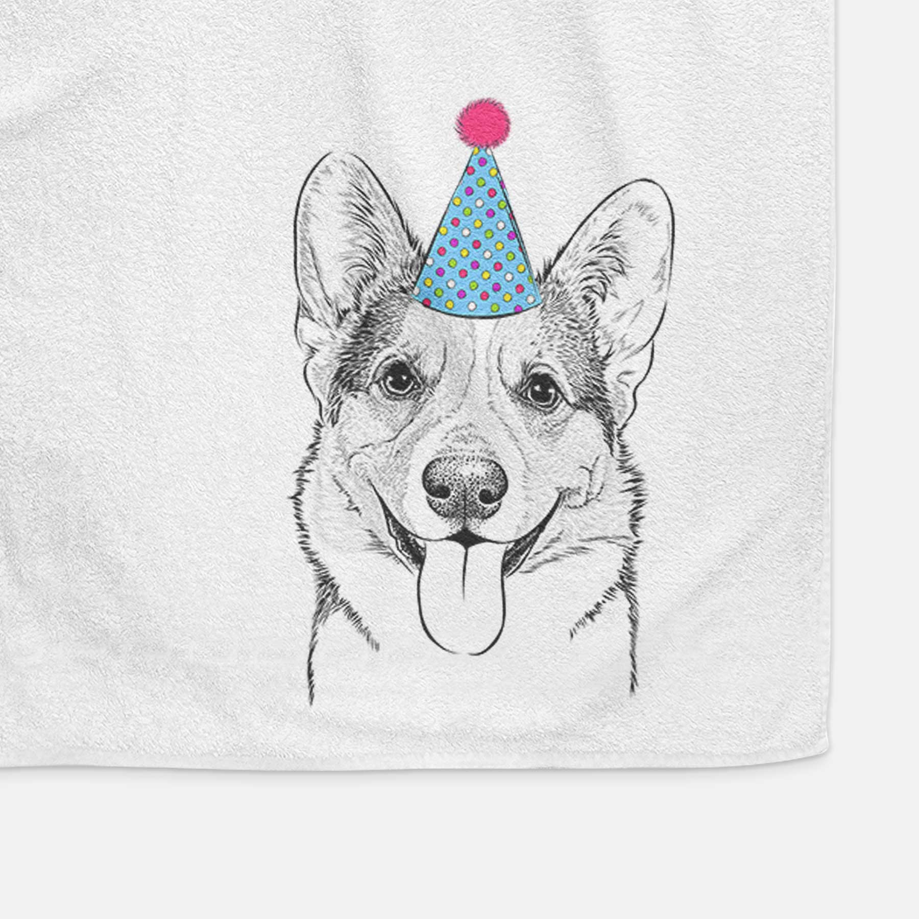 Loki the Corgi Decorative Hand Towel