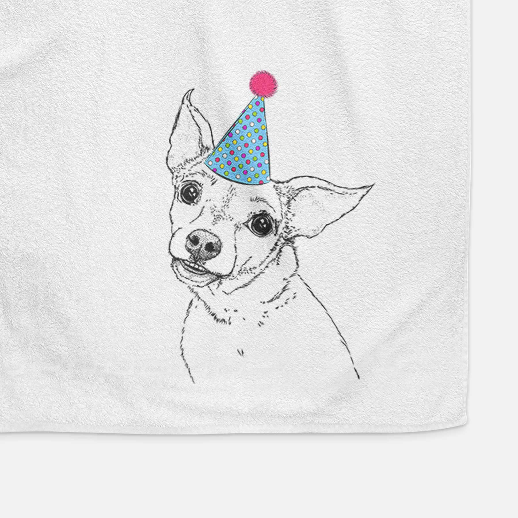 Lola the Chiweenie Decorative Hand Towel