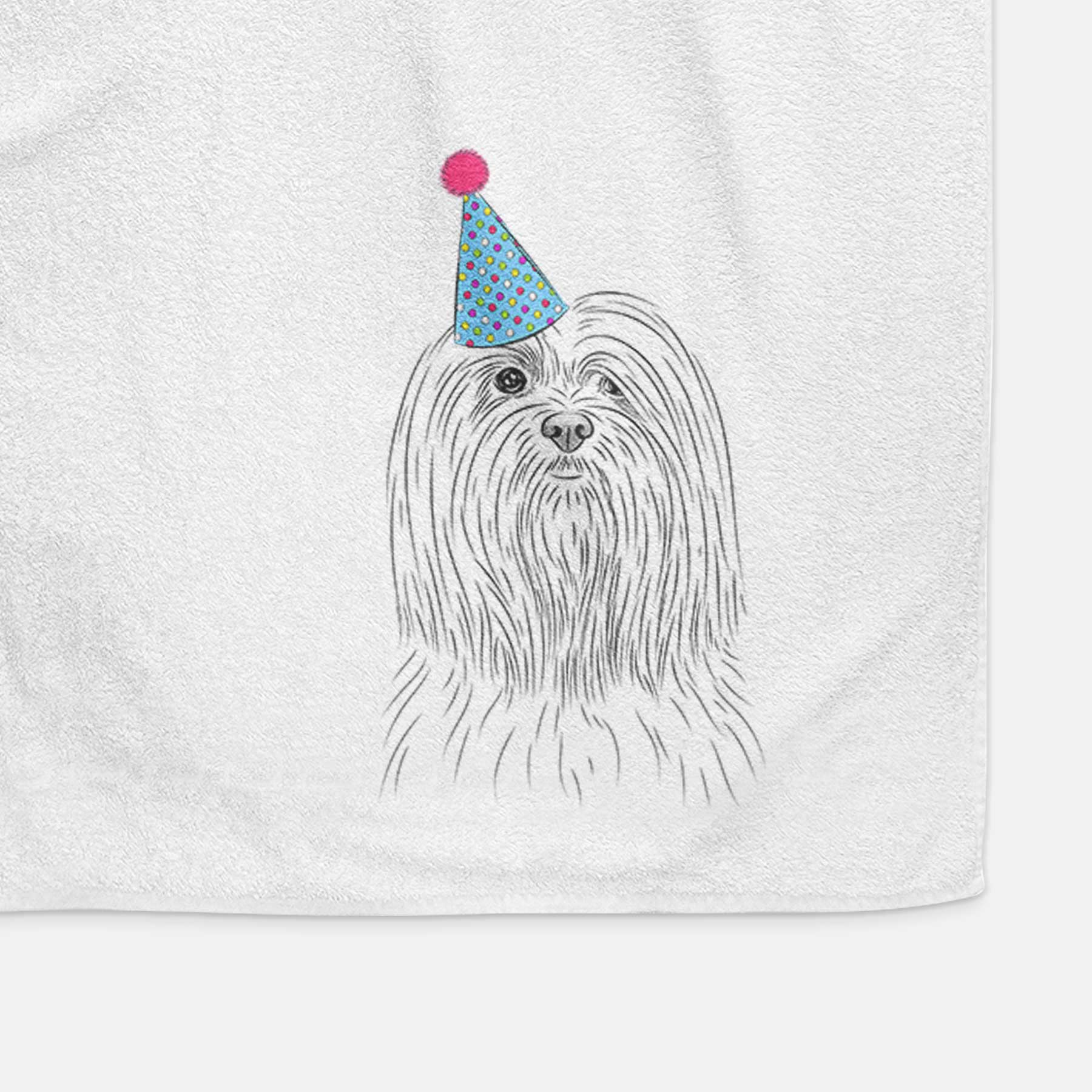 Lorenzo the Lhasa Apso Decorative Hand Towel