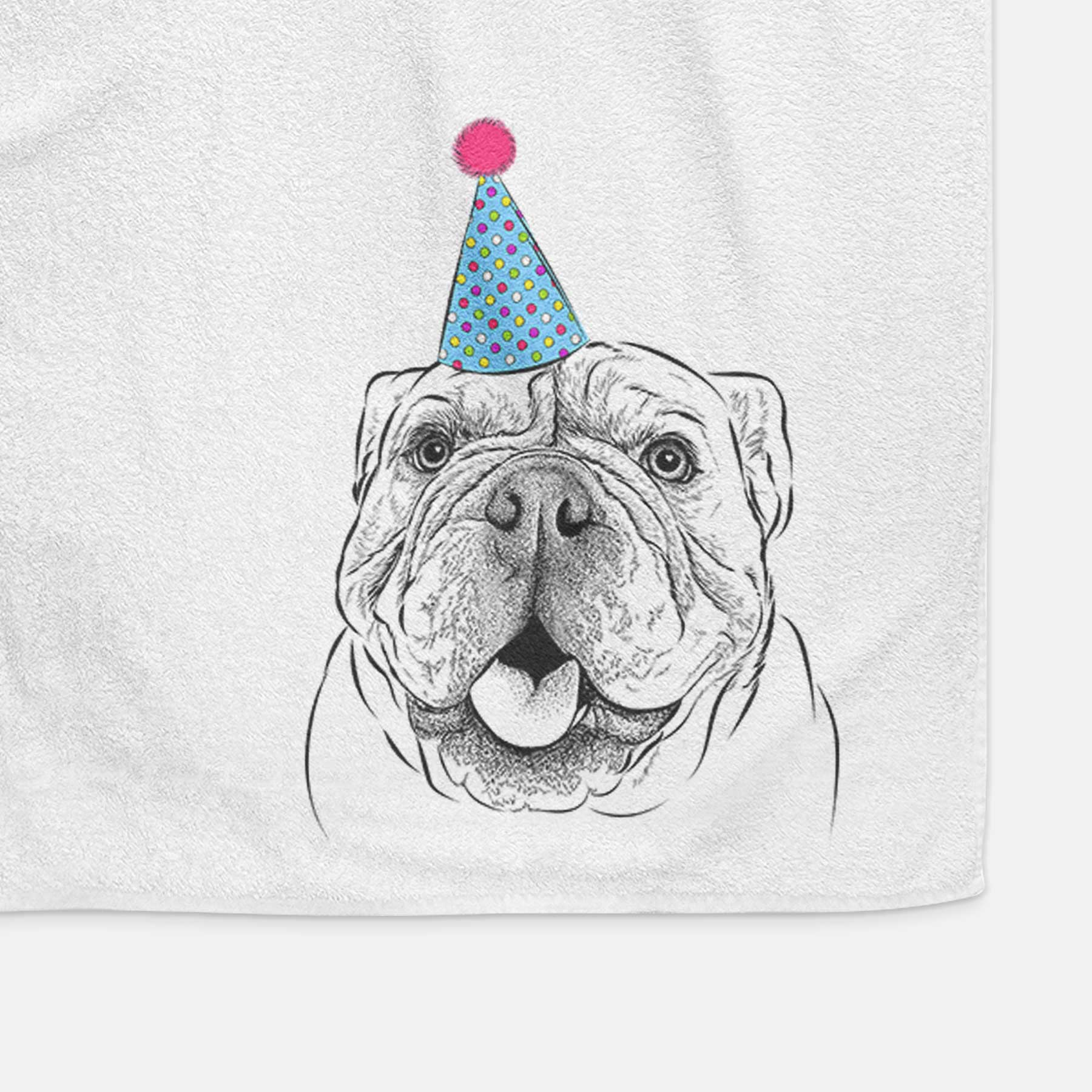 Louie the English Bulldog Decorative Hand Towel