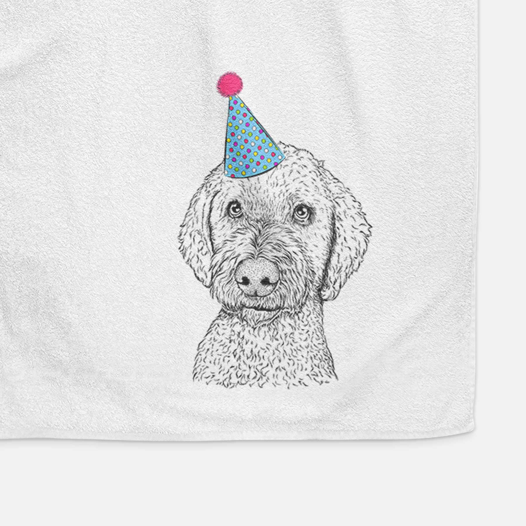 Lucy Boo the Goldendoodle Decorative Hand Towel