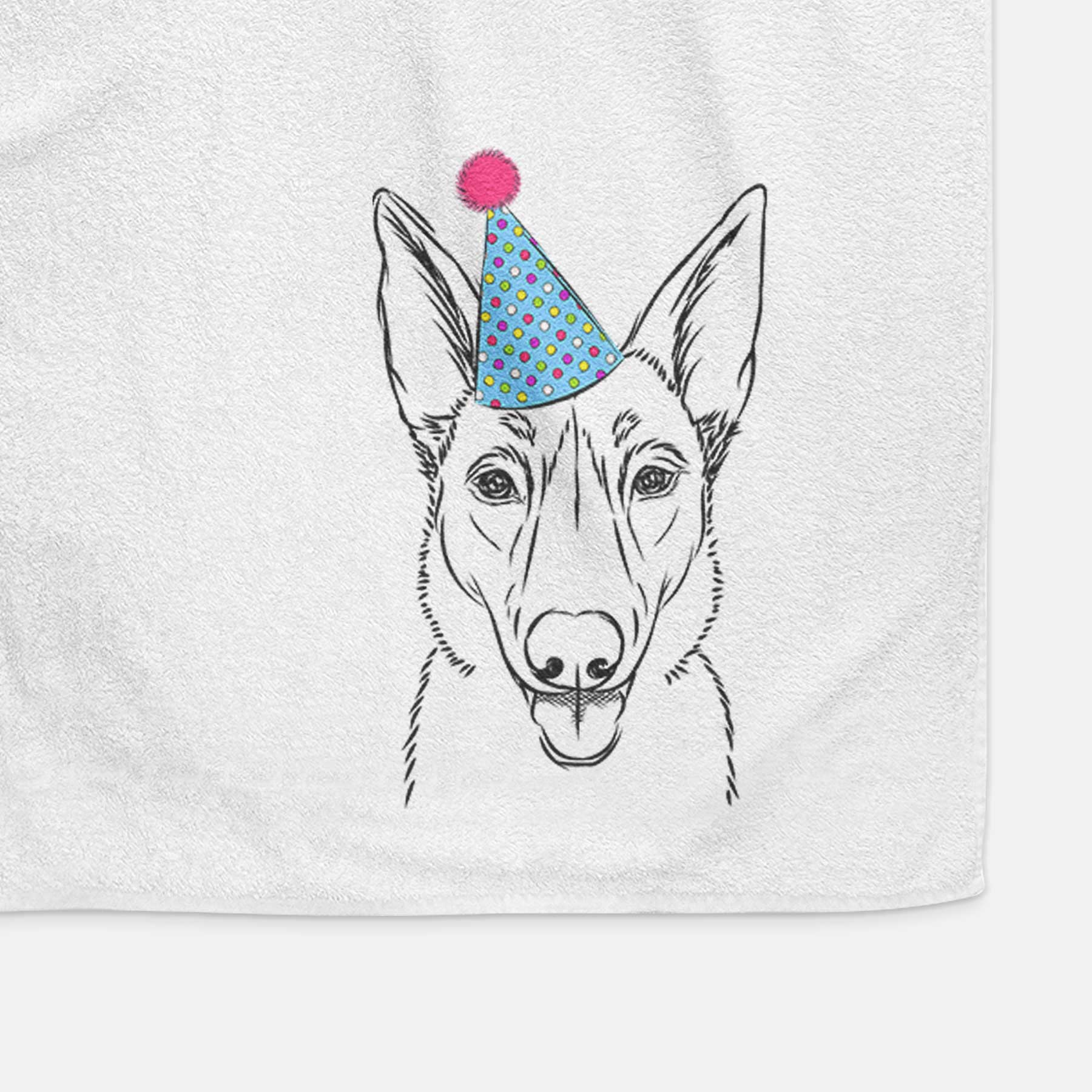 Lyric the Belgian Malinois Decorative Hand Towel