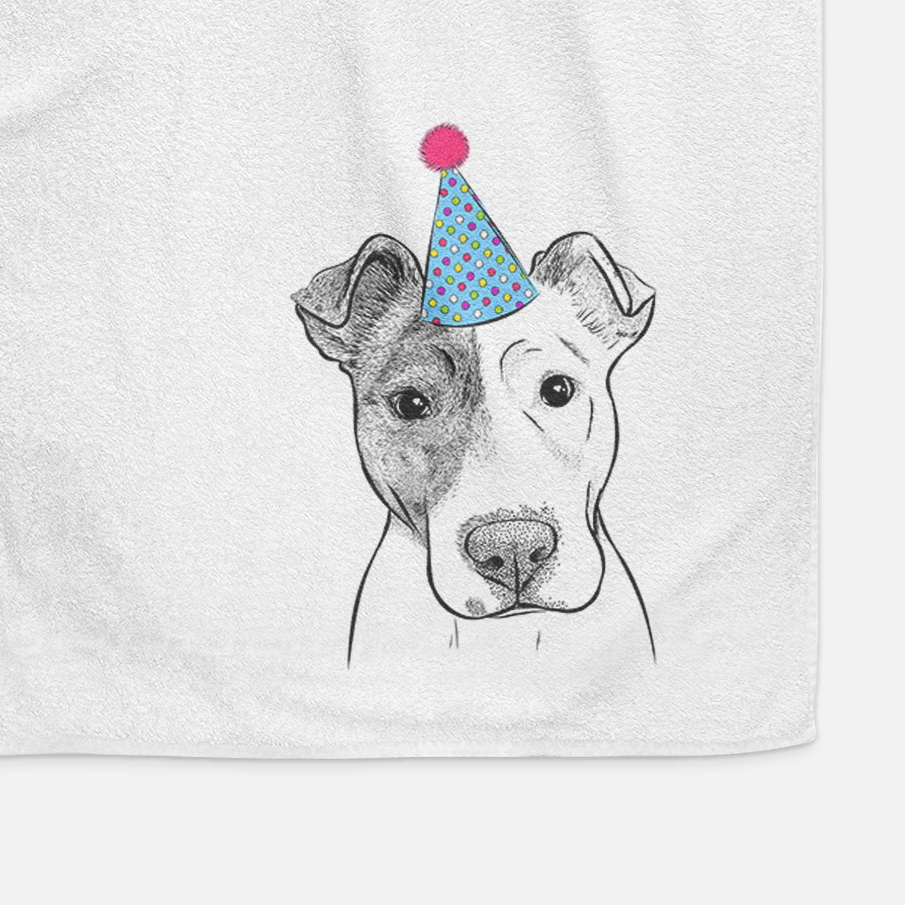 Manchi the Pitbull Mix Decorative Hand Towel