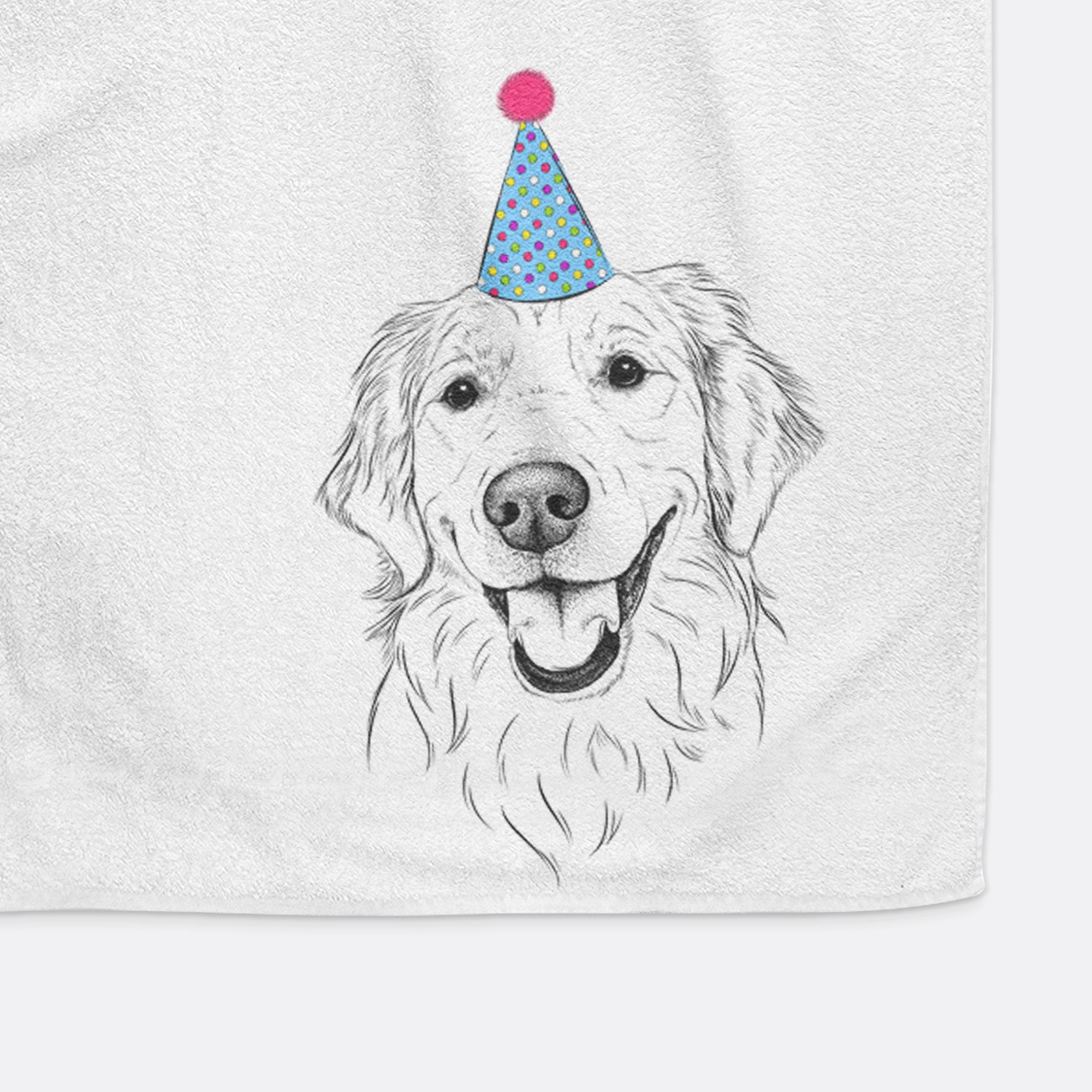 Maple the Golden Retriever Decorative Hand Towel