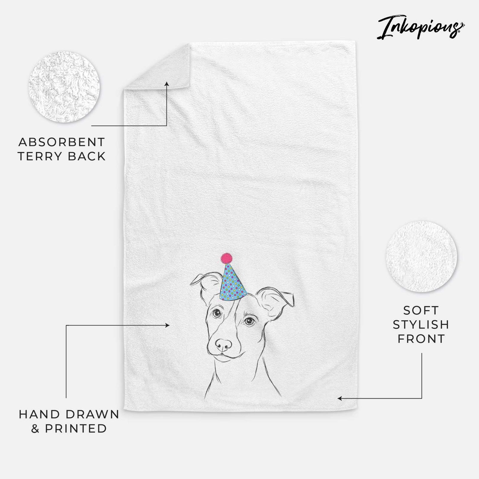 Max the Jack Russell Terrier Decorative Hand Towel