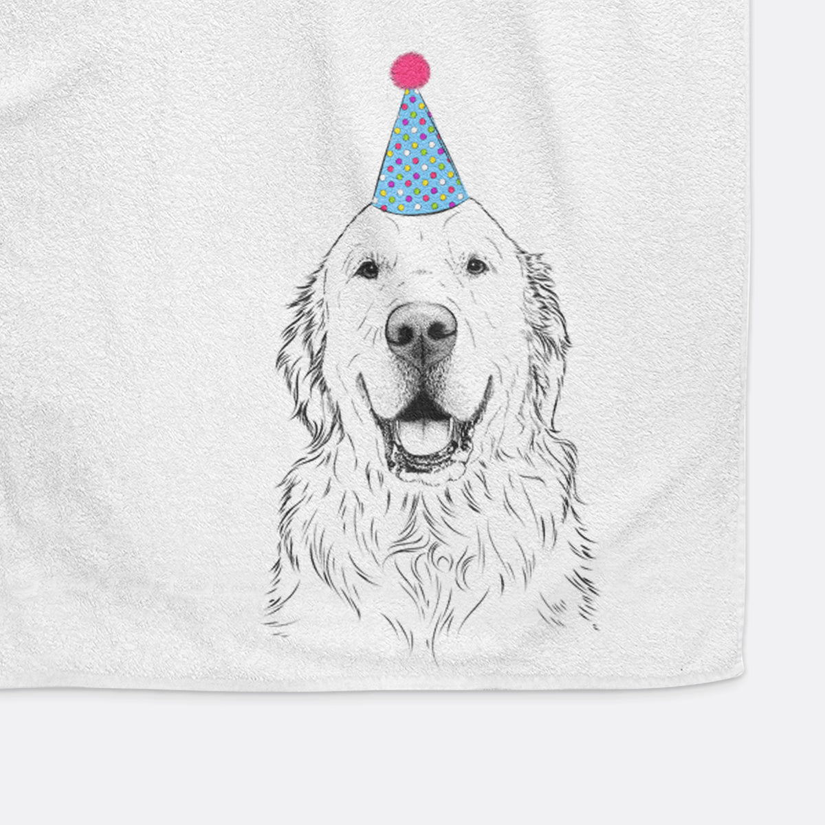Maximus the Golden Retriever Decorative Hand Towel