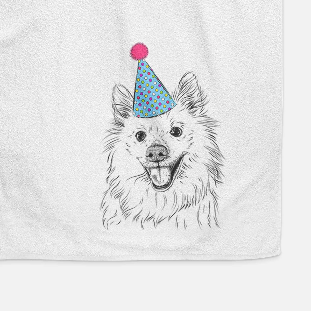 Miki the American Eskimo Decorative Hand Towel